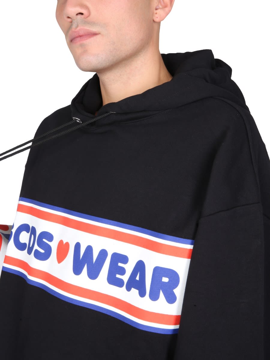 Shop Gcds Cute Tape Logo Sweatshirt In Black