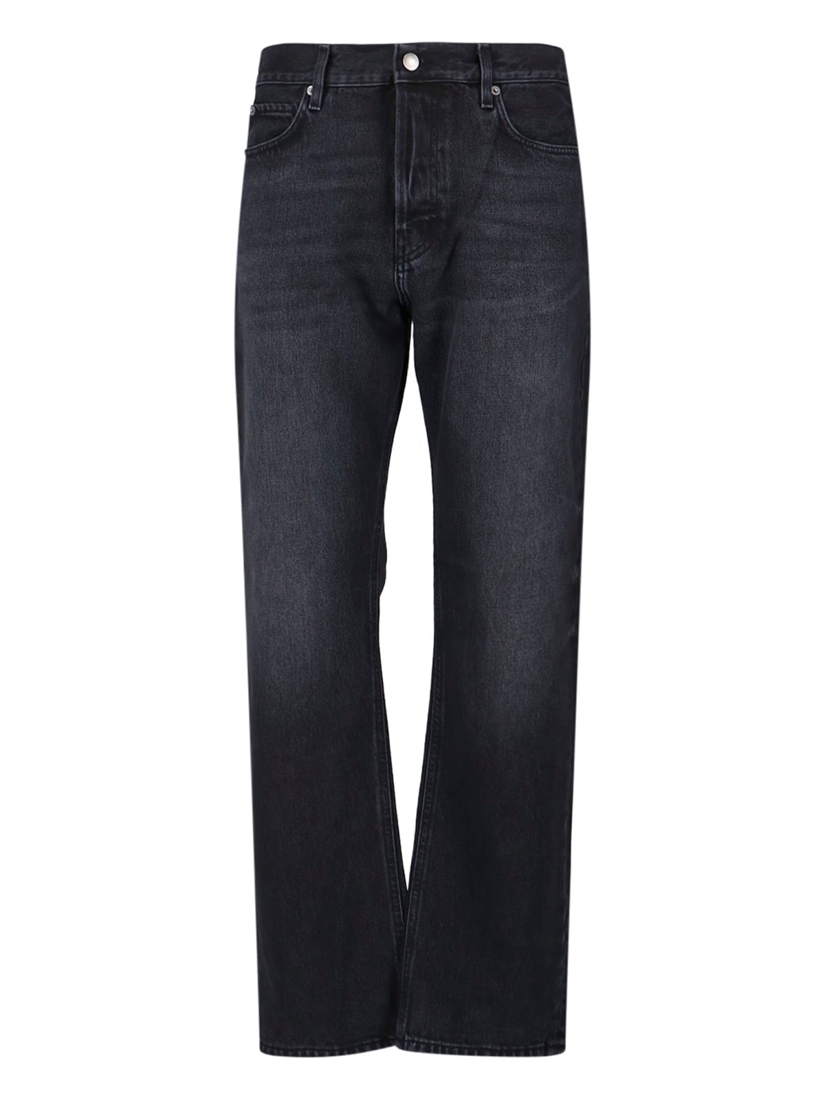 Haikure Straight-leg Cotton Jeans In Black