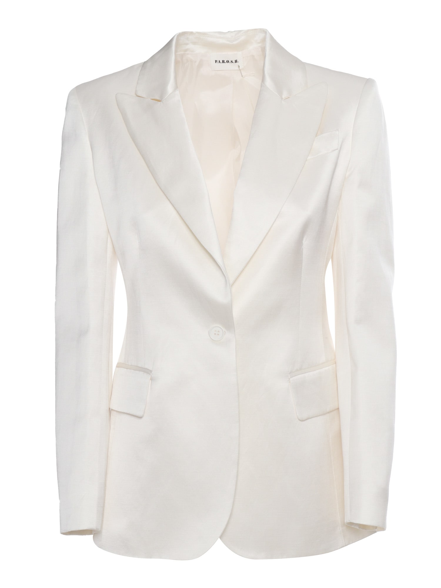 P.a.r.o.s.h Double-breasted Blazer In White