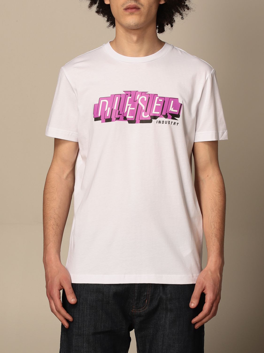 Diesel T-shirt Diesel Cotton T-shirt With Logo Print