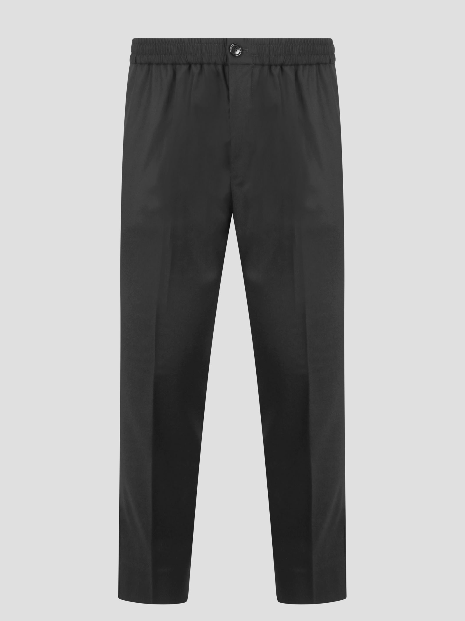 AMI ALEXANDRE MATTIUSSI ELASTICATED WAIST TROUSERS