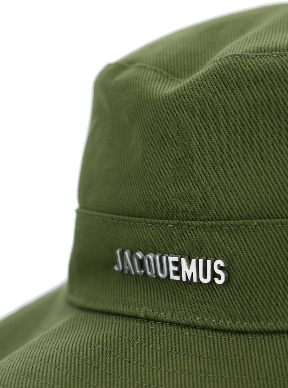 Jacquemus Le Bob Artichaut Green Hat With Logo On The Front In Cotton Woman In Green