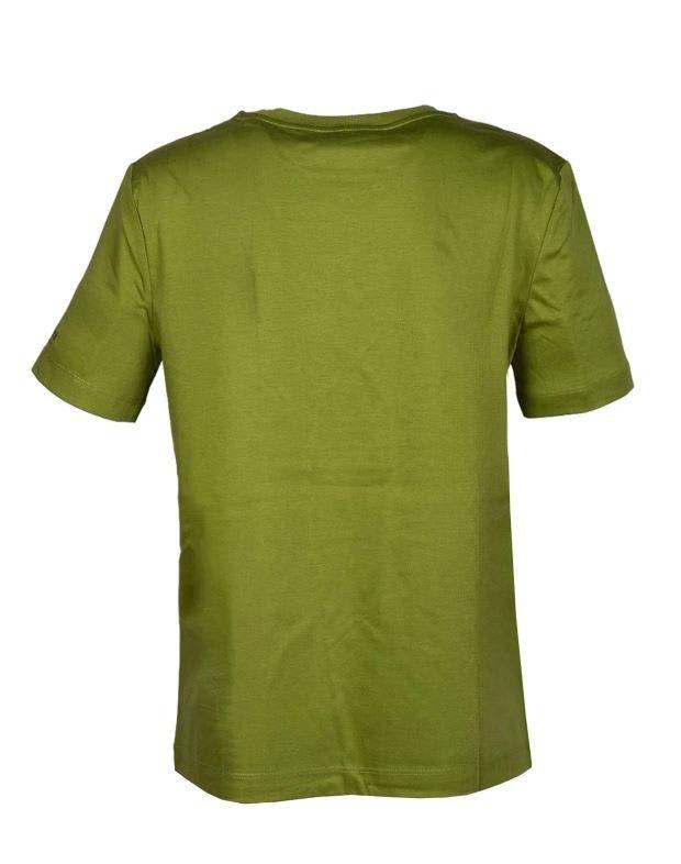 Shop Max Mara Crewneck Short-sleeved T-shirt In Acid Green
