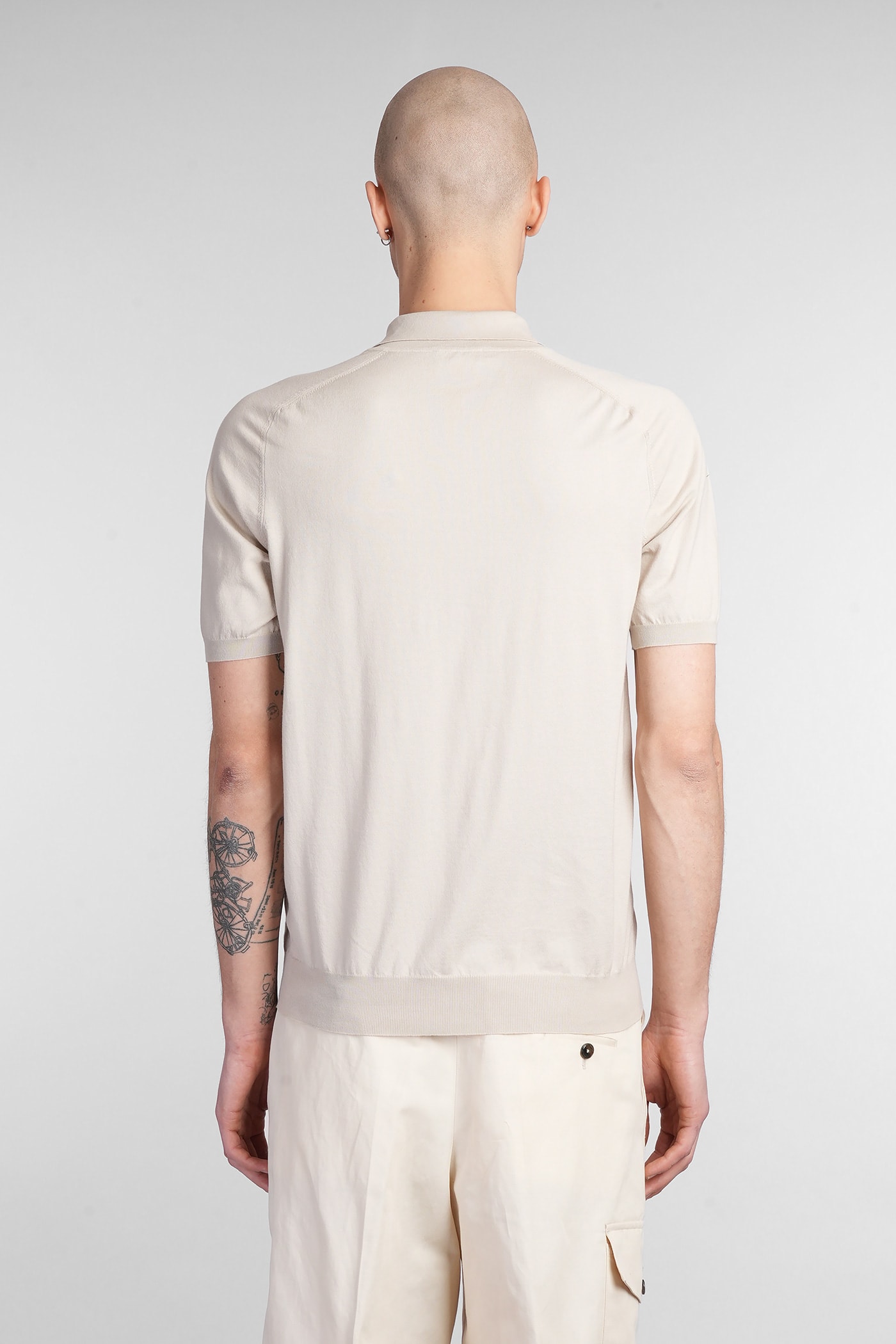 Roberto Collina Polo In Beige Cotton In Beige