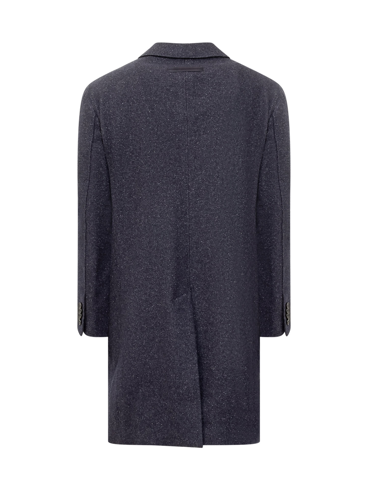 Shop Zegna Coat In Darkblue