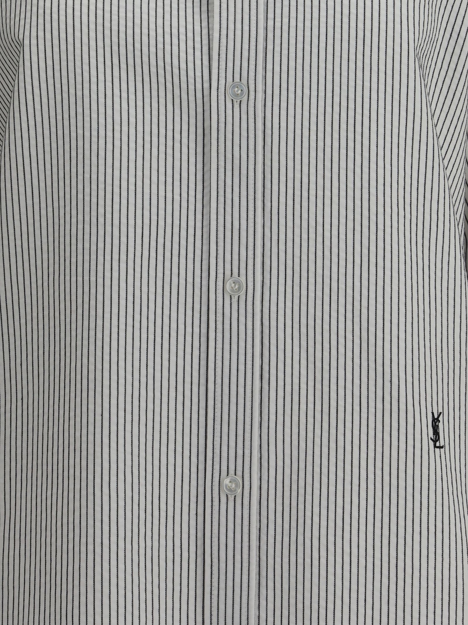 Saint Laurent Camicia Cassandre A Righe