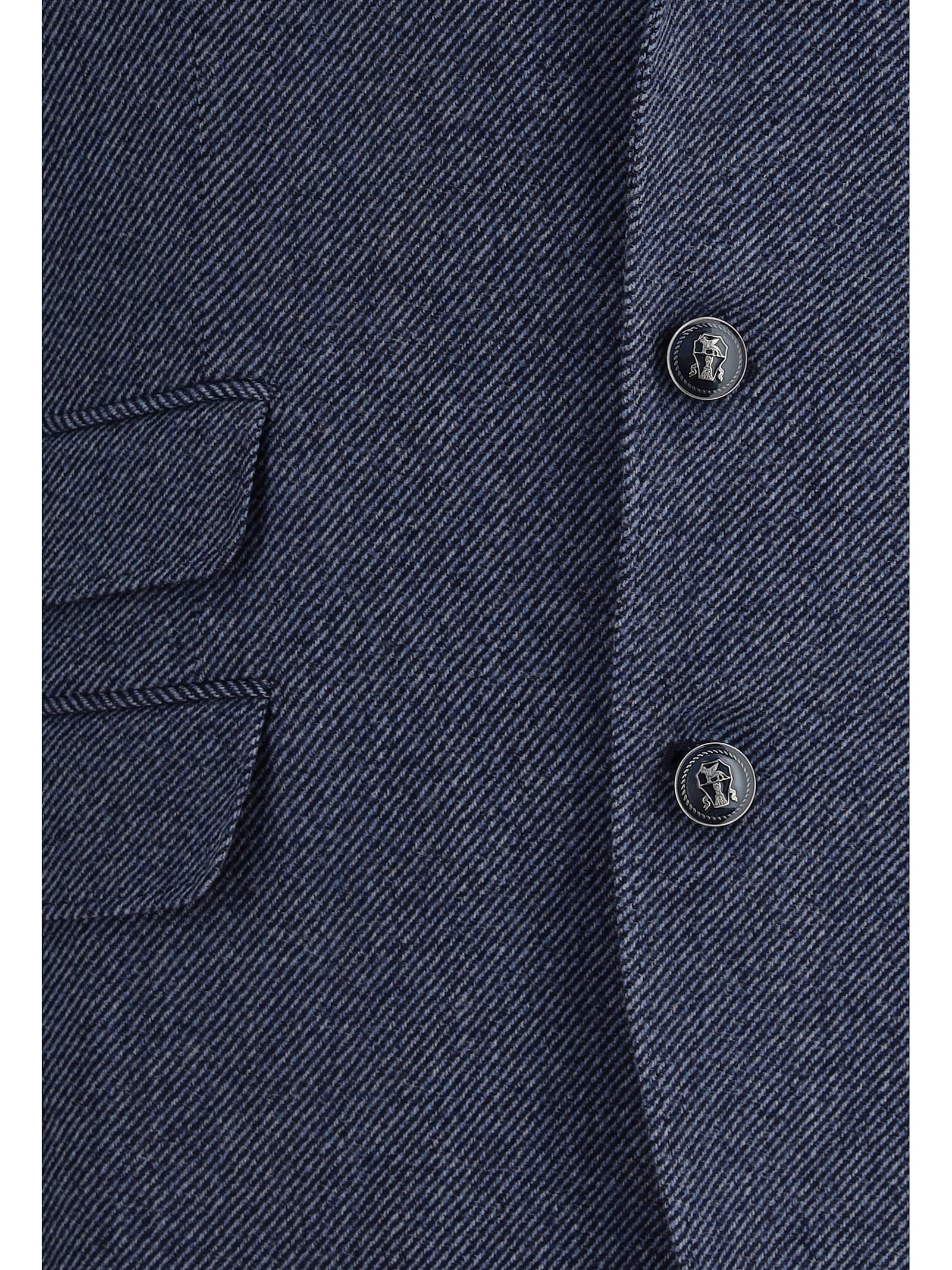Brunello Cucinelli Men Wool Blazer Jacket