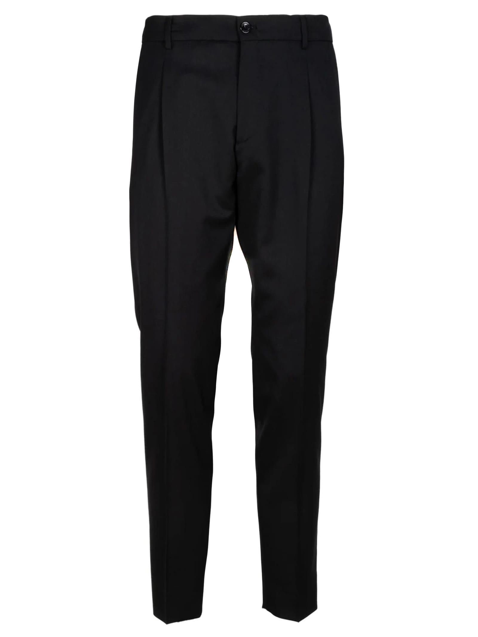 Black Virgin Wool Trousers