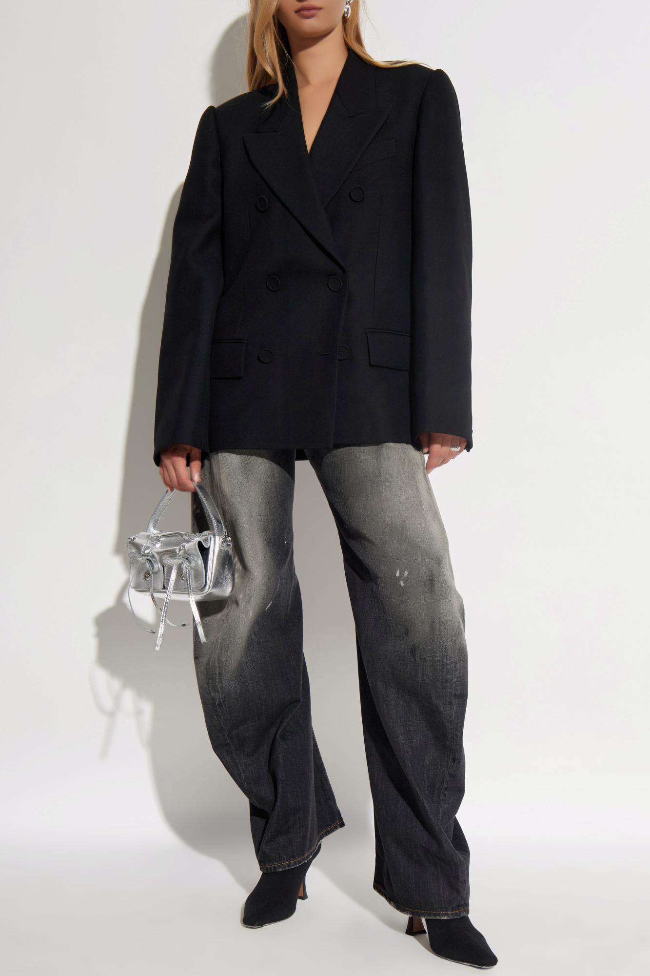 Acne Studios Black Double-breasted Blazer In Black