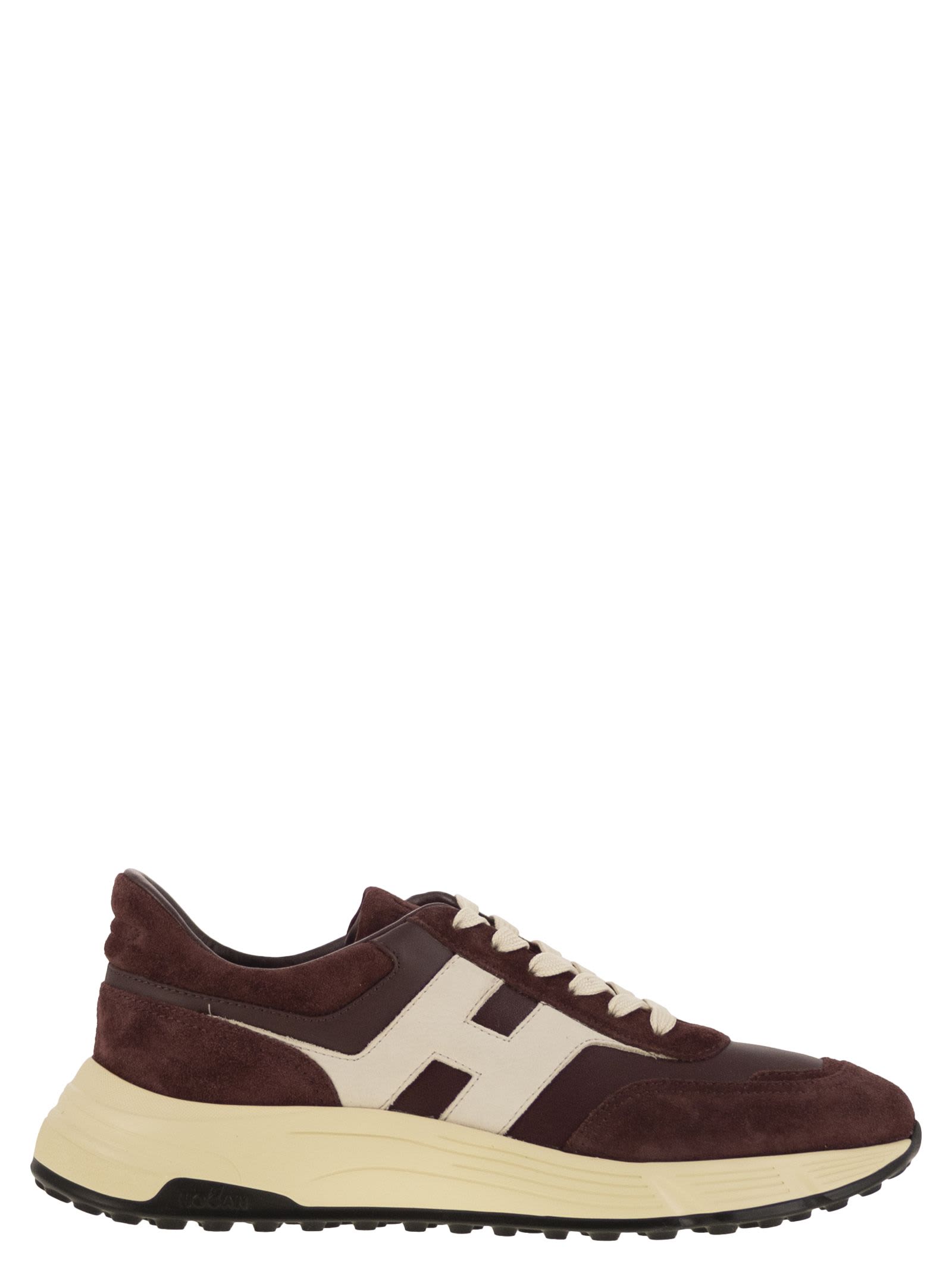Hogan Hyperlight Suede Trainers In Brown