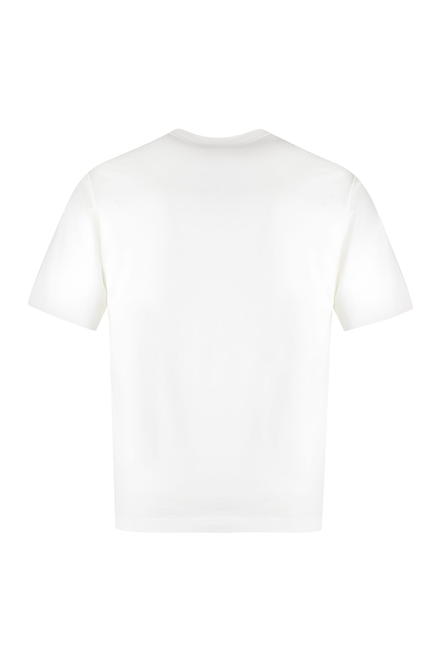 Shop Dolce & Gabbana Cotton Crew-neck T-shirt In White