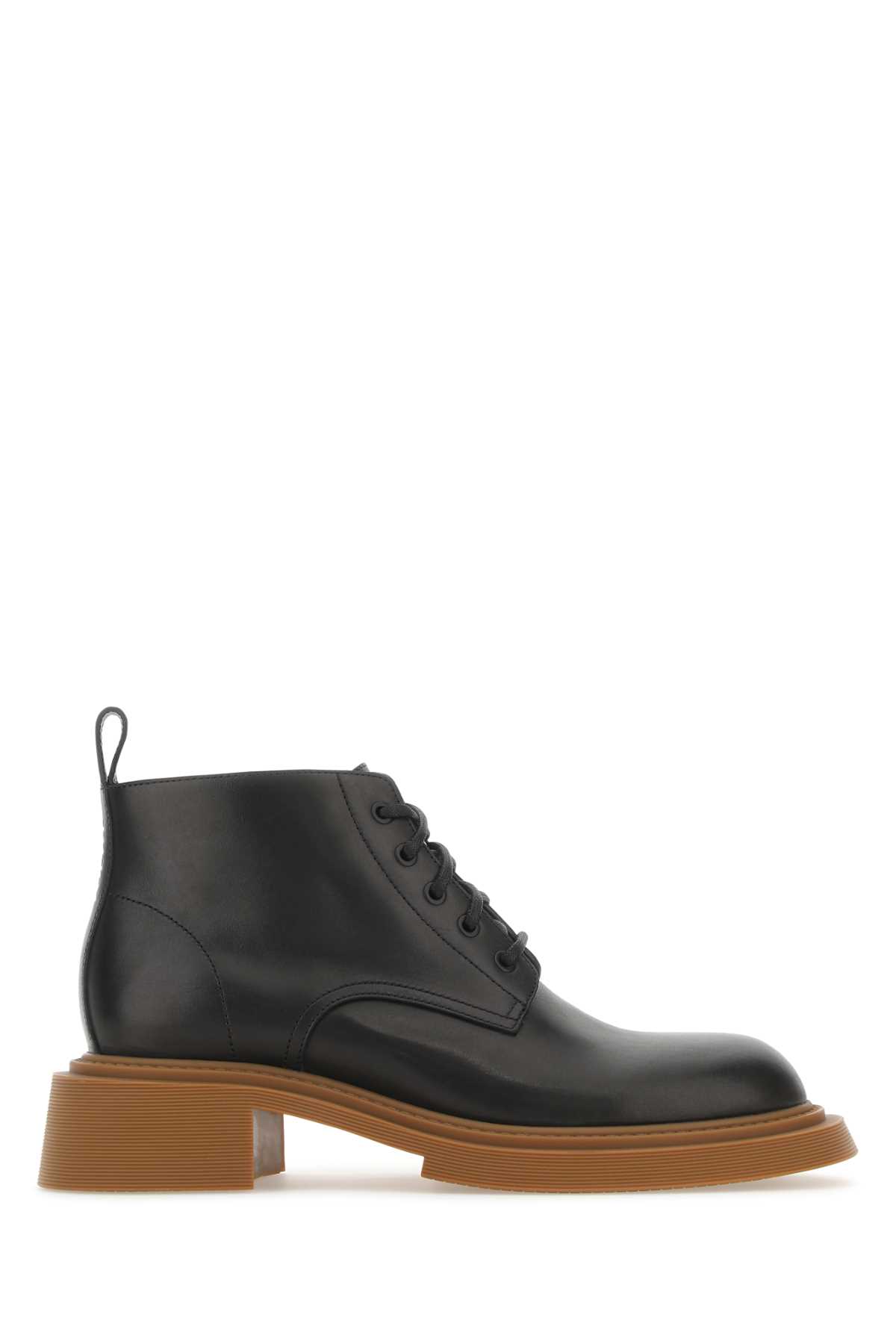 Loewe Black Leather Ankle Boots