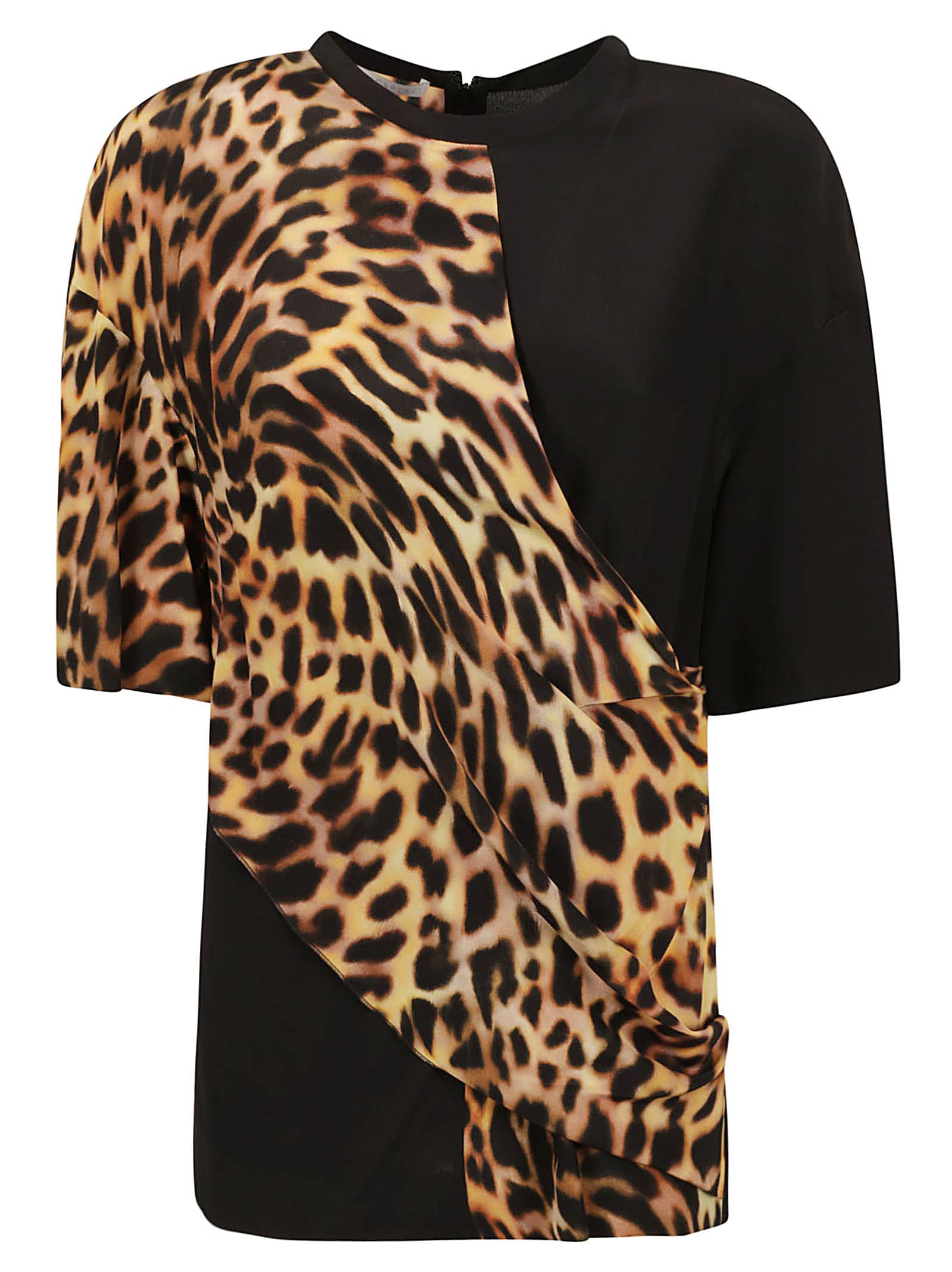 Stella McCartney Cheetah Print Silk Top