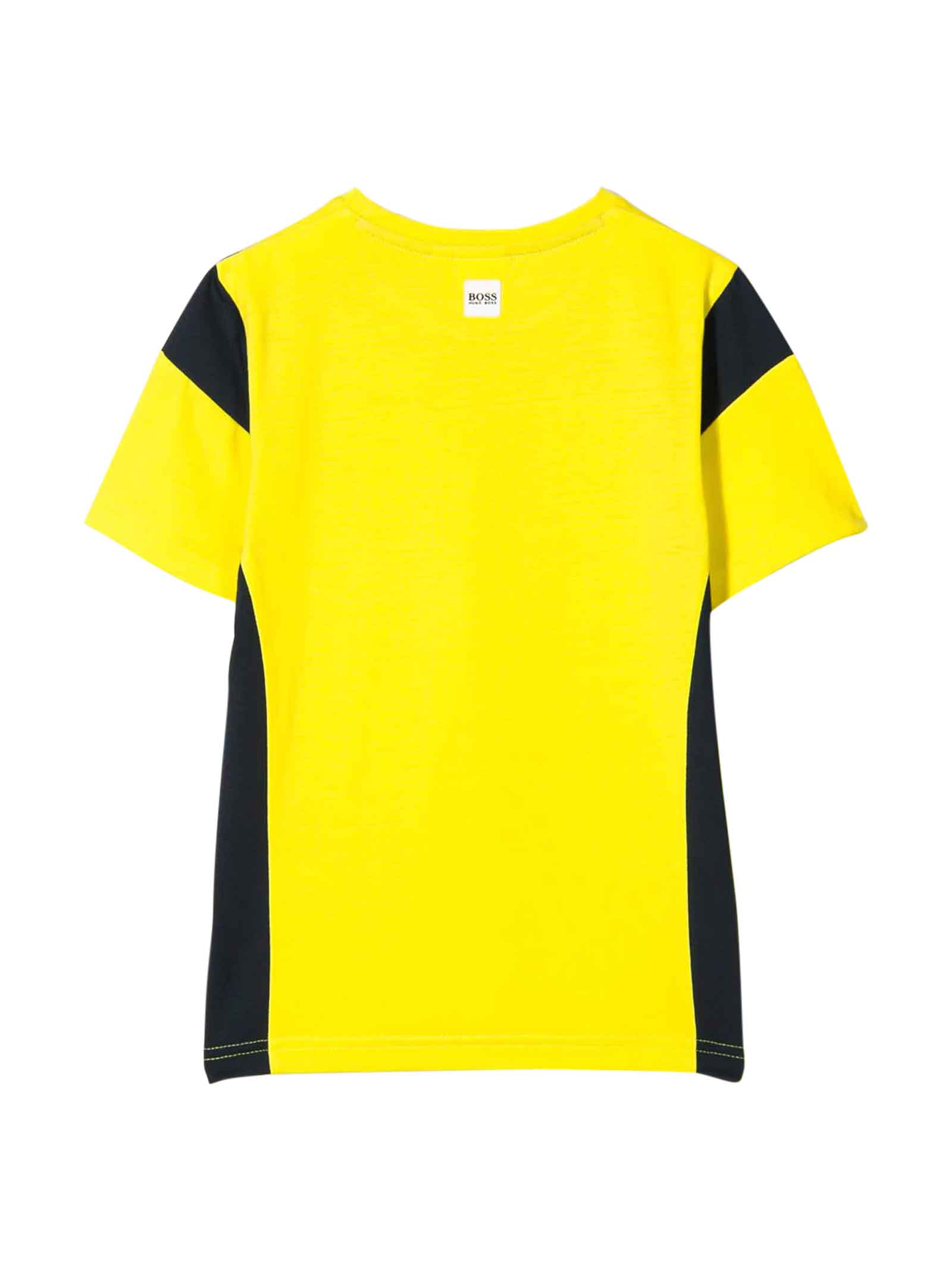 hugo boss yellow t shirt