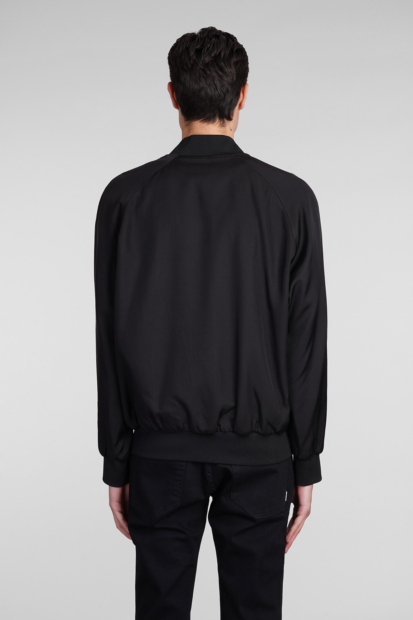 Shop Neil Barrett Reversible Bomber Bomber In Black Viscose