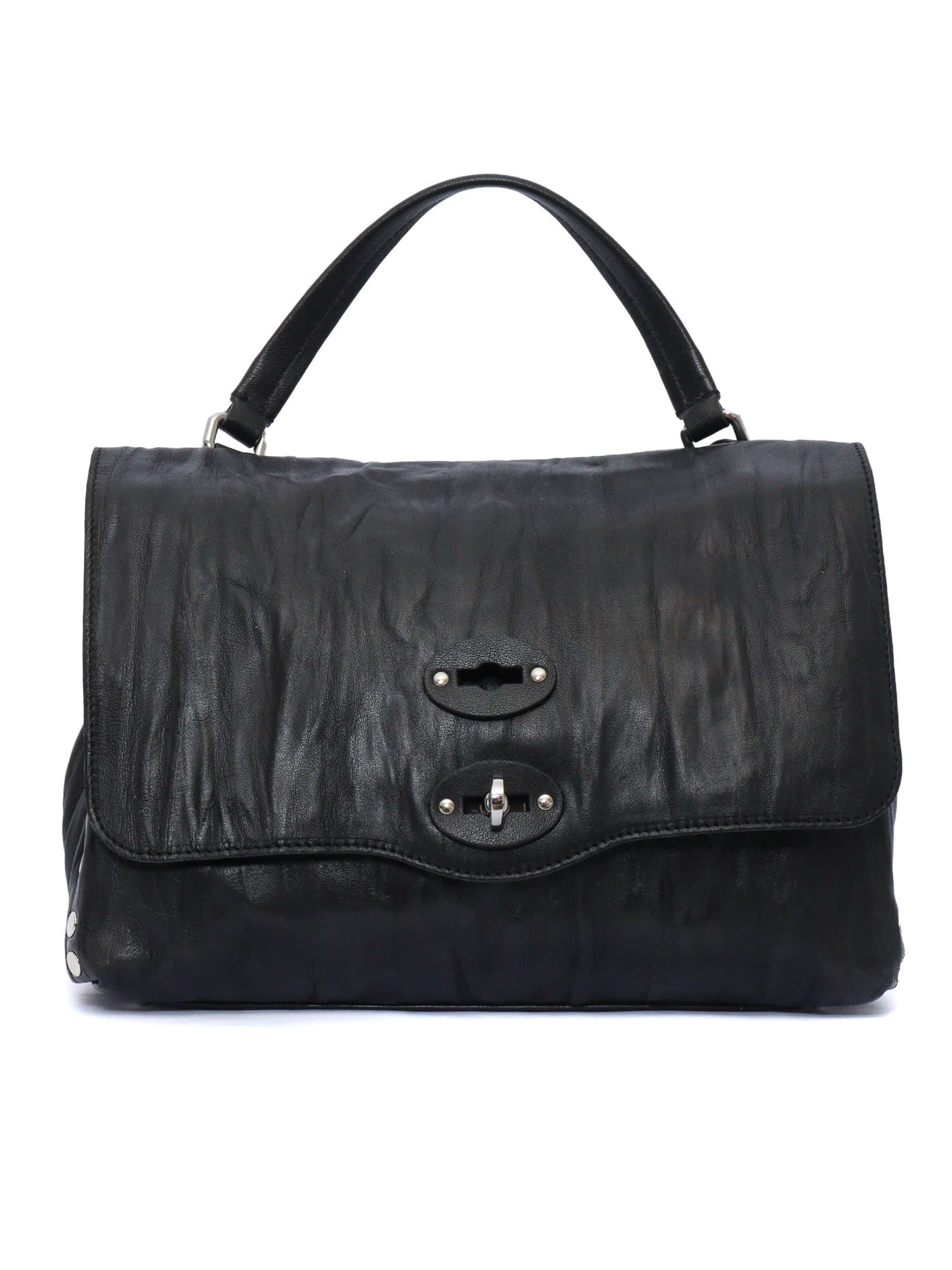 Zanellato Postina Plisse Size S Color Black Lazzarone In Black