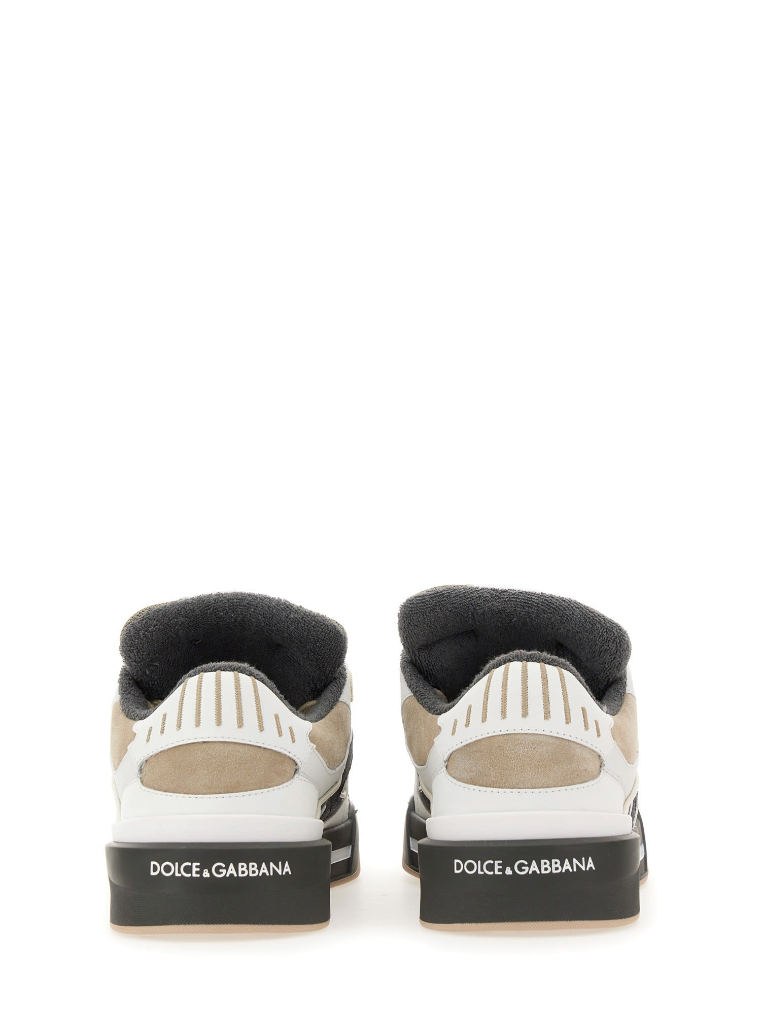 Shop Dolce & Gabbana Sneaker New Rome In Tortora