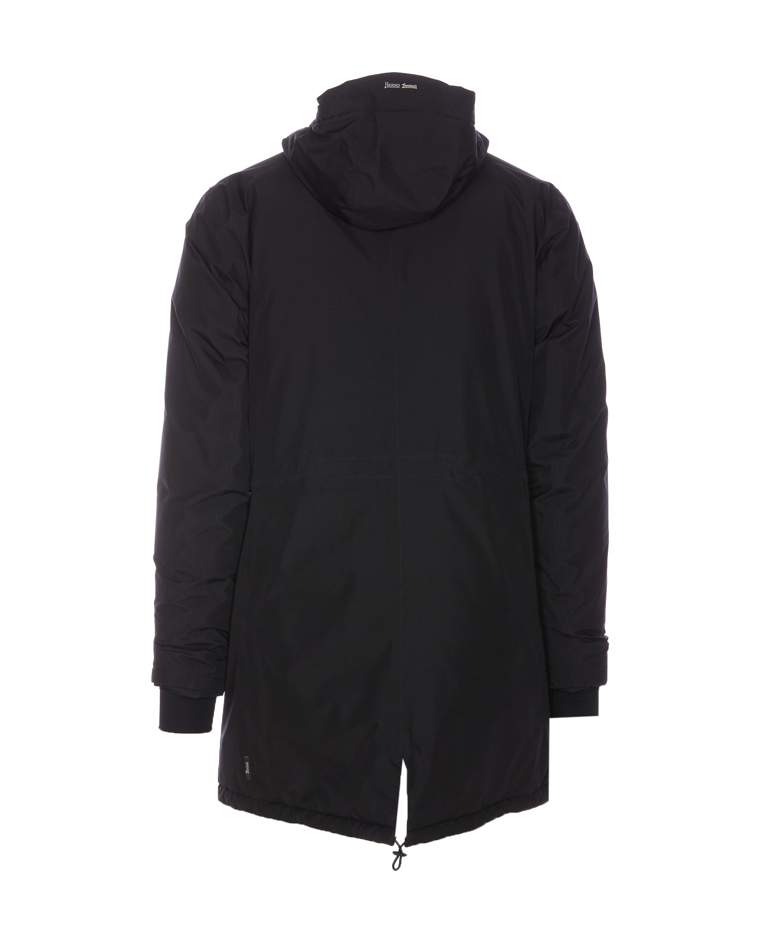 Shop Herno Fishtail Parka In Black