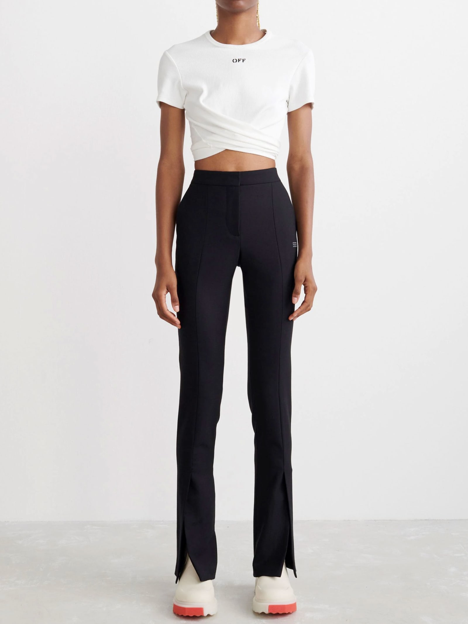 Off-white Off White Corporate Tailoring Pants In Black