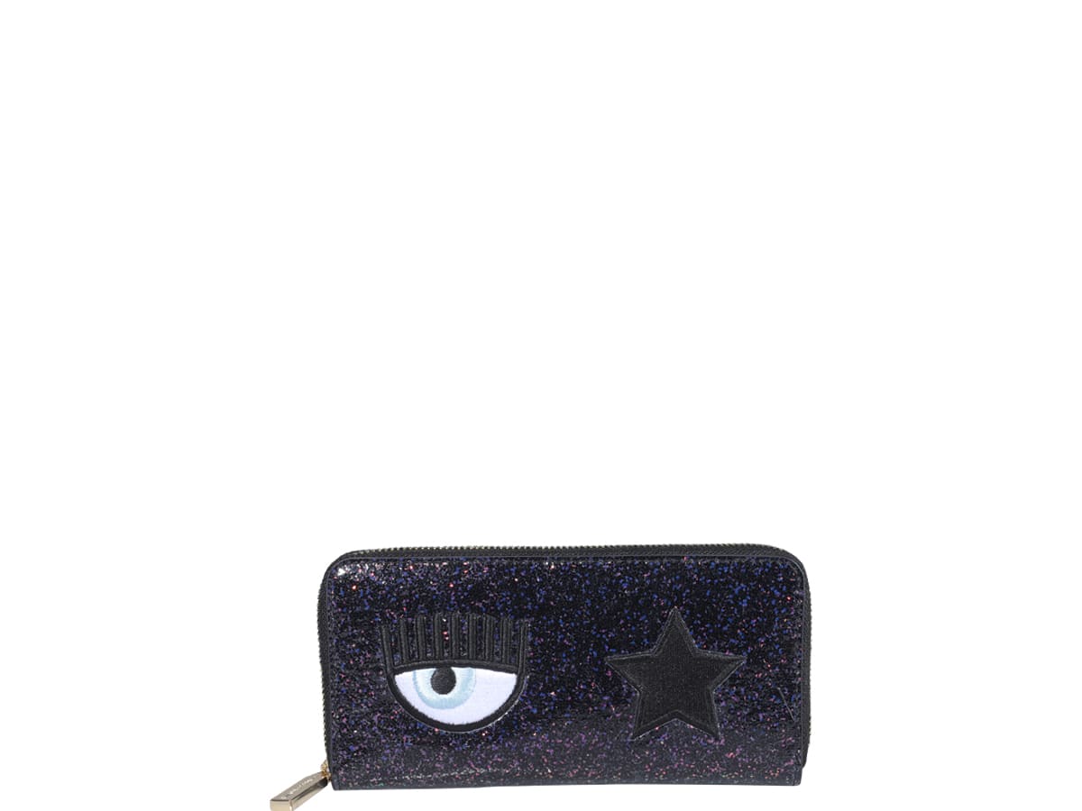 Chiara Ferragni Eye Star Glitter Wallet