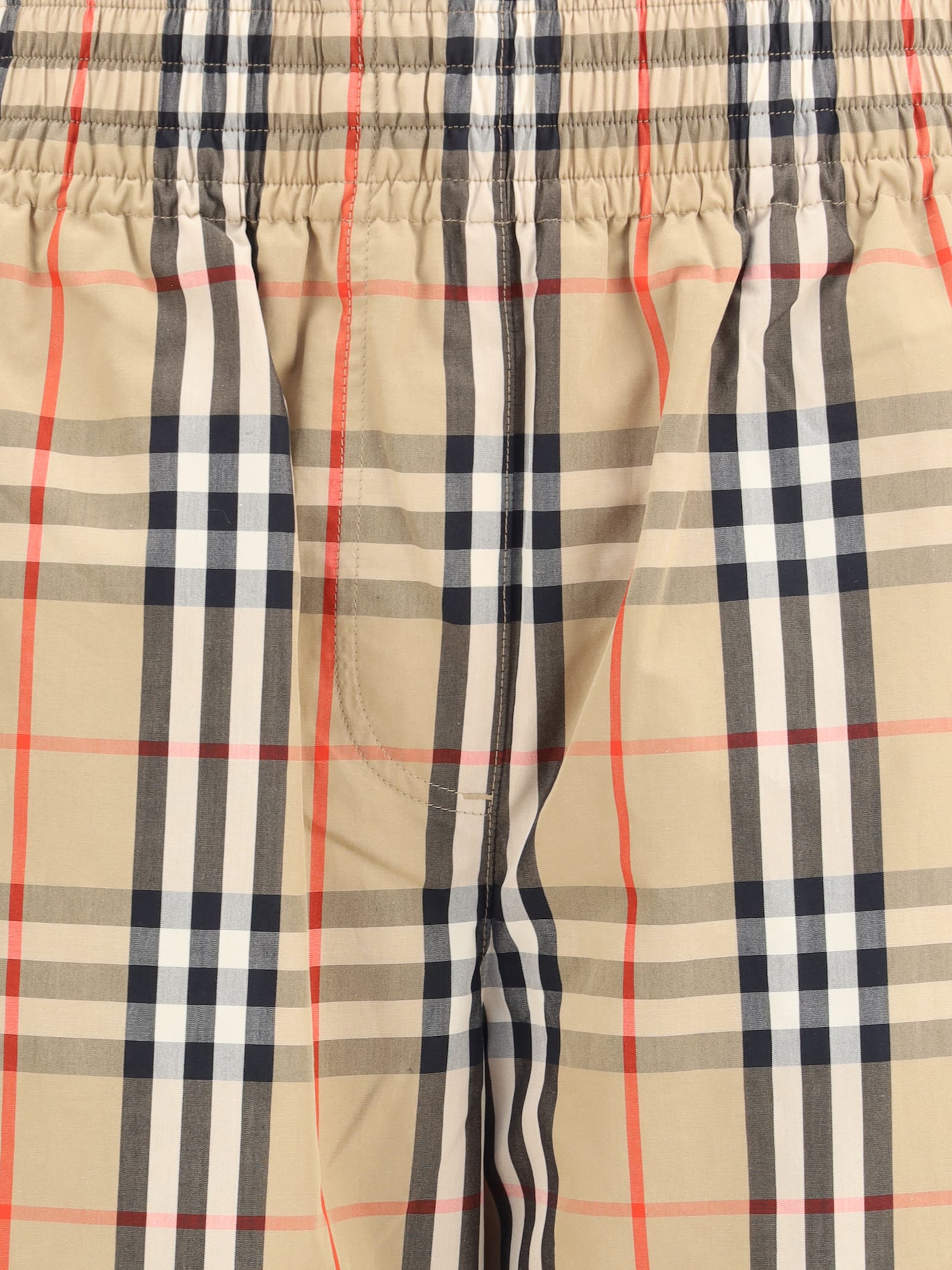 Burberry Women Check Cotton Pants