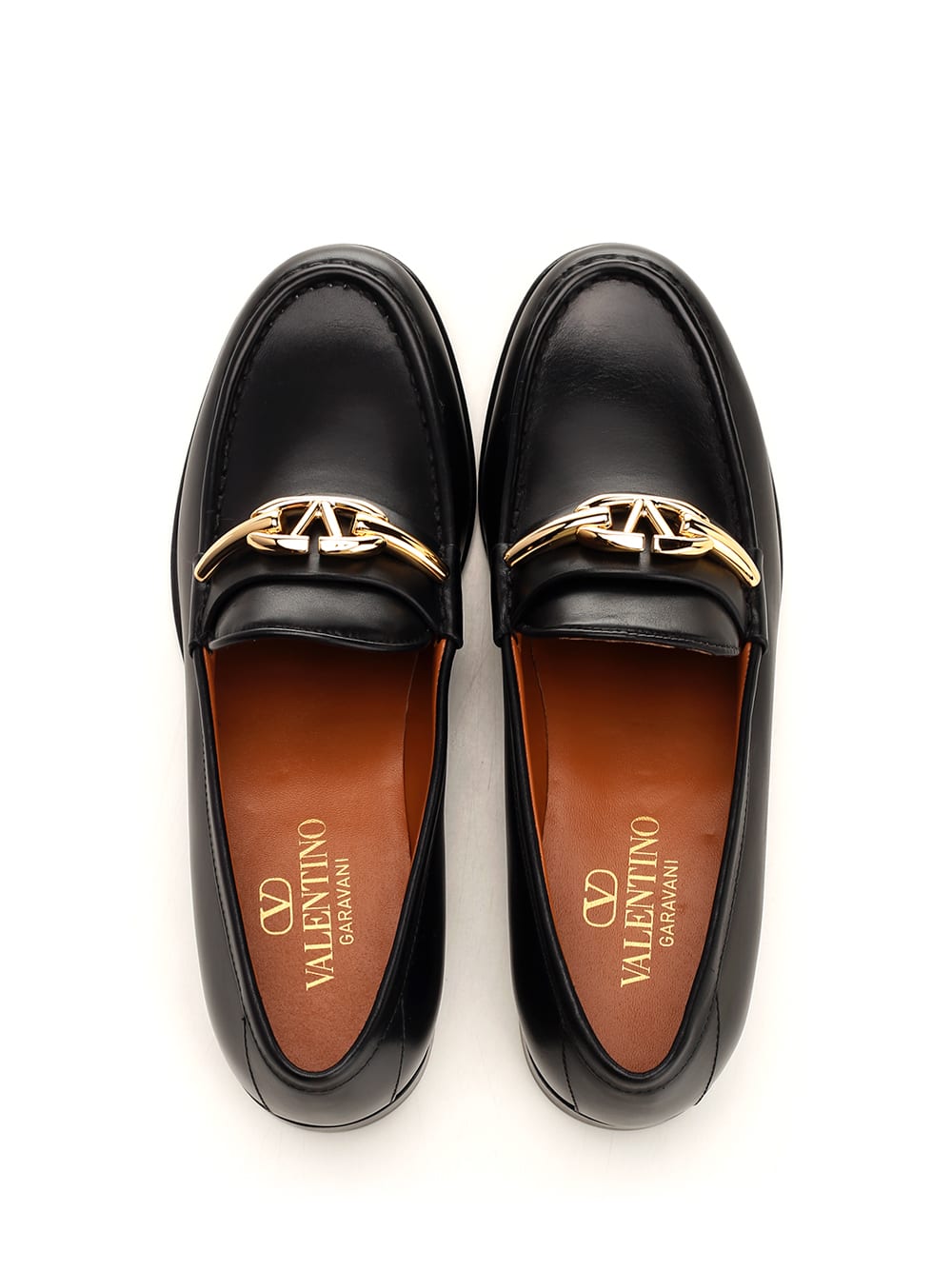 Shop Valentino Black Vlogo The Bold Edition Loafer