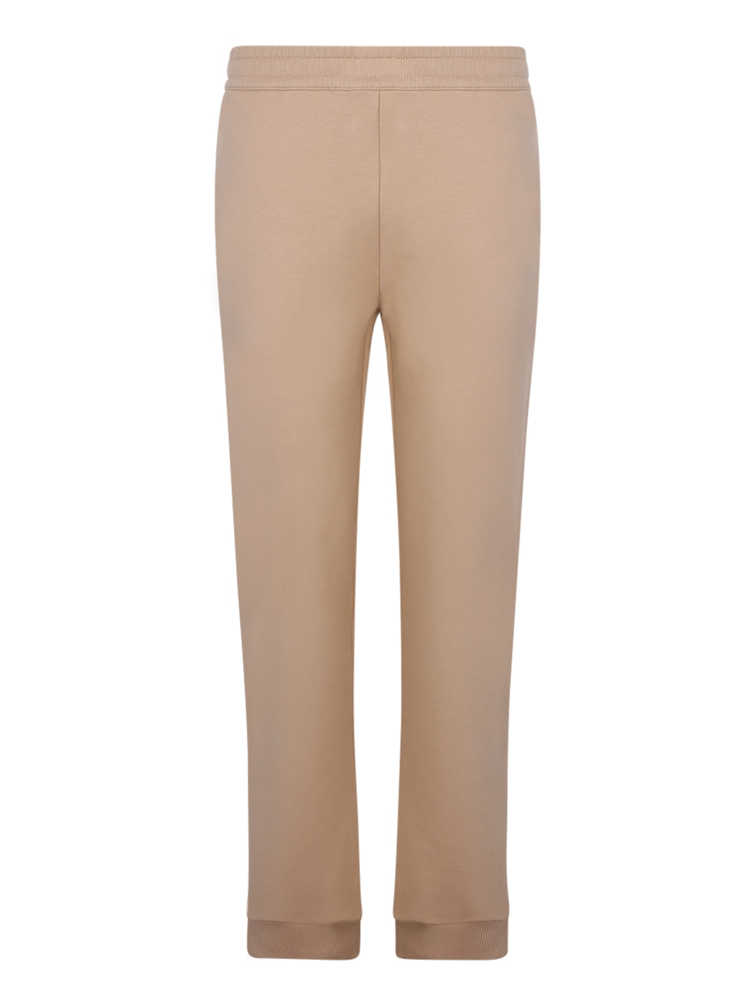 Shop Burberry Logo-patch Track Pants In Beige