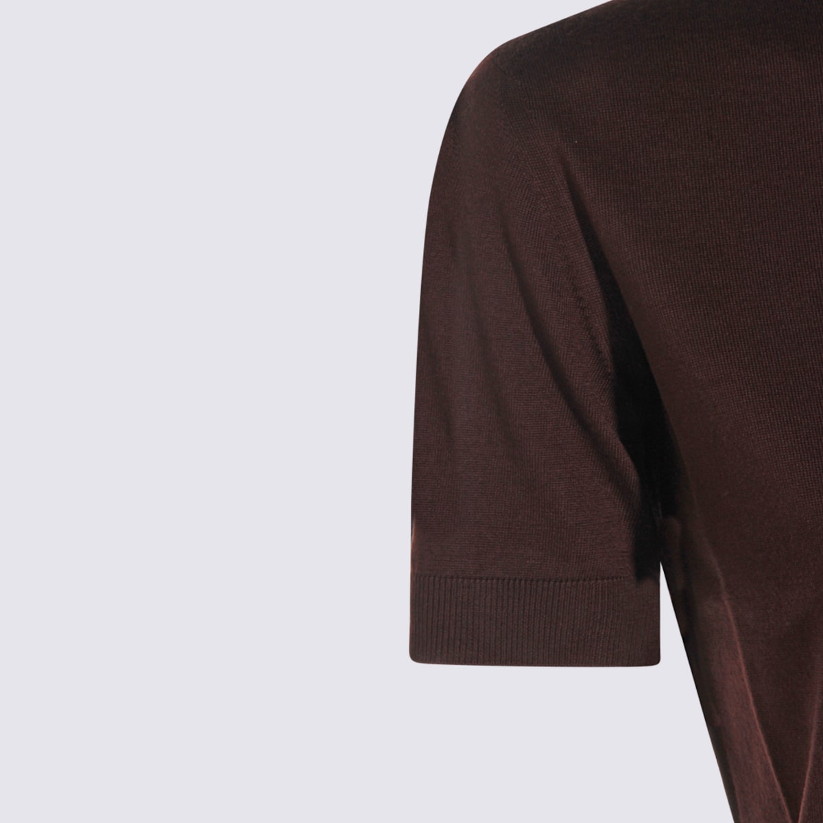 Saint Laurent Short-sleeve Crew-neck T-shirt In Brown