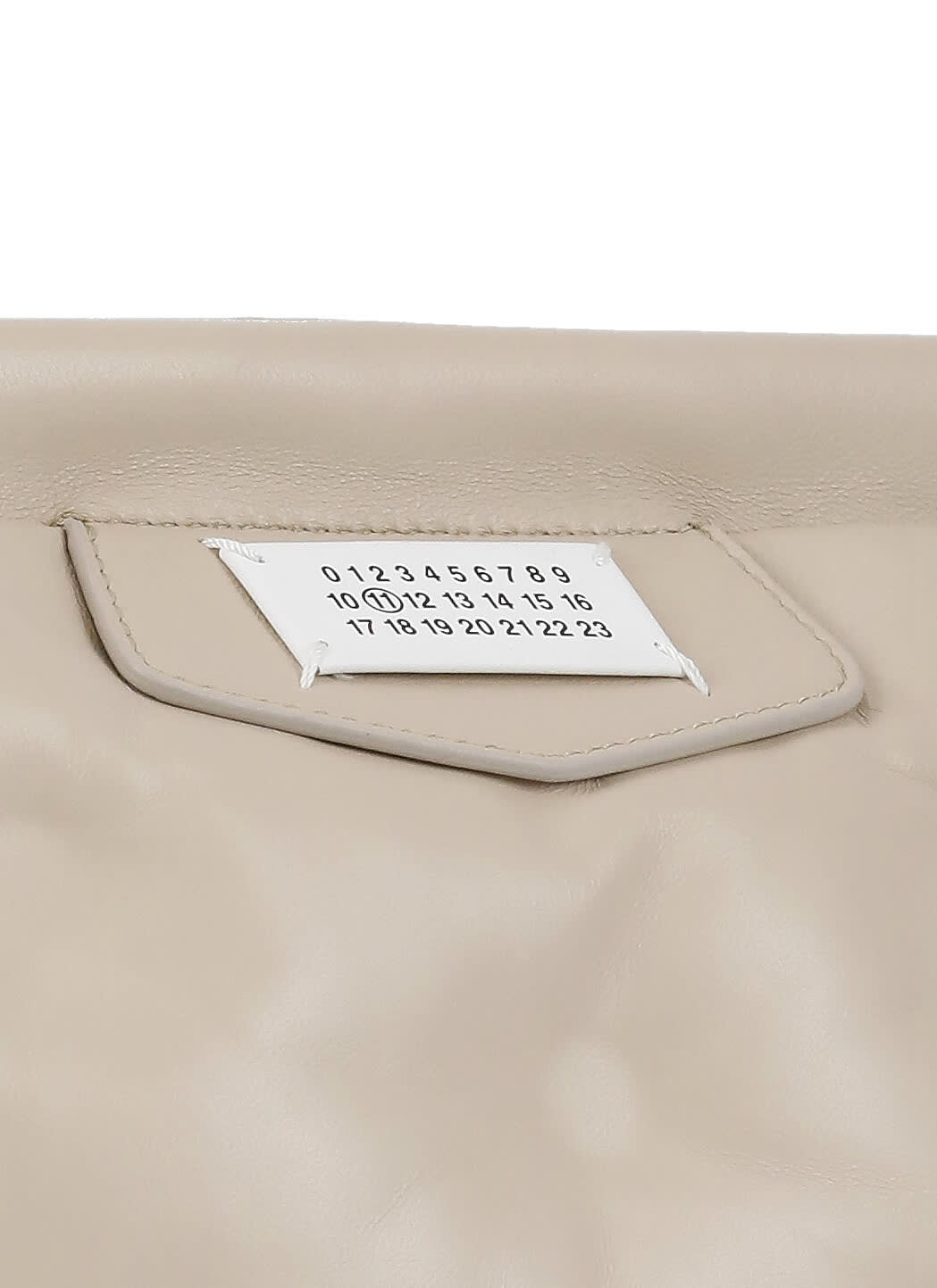 Shop Maison Margiela Glam Slam Classic Shoulder Bag In Beige