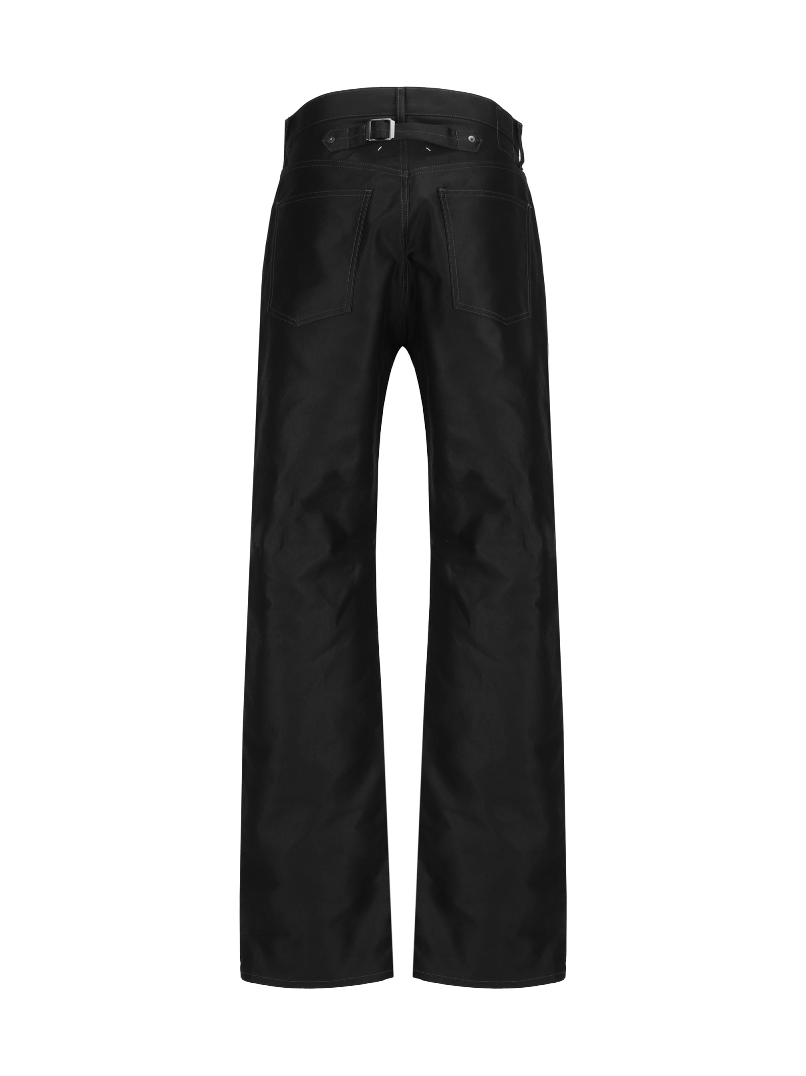 Shop Maison Margiela Pants In Black