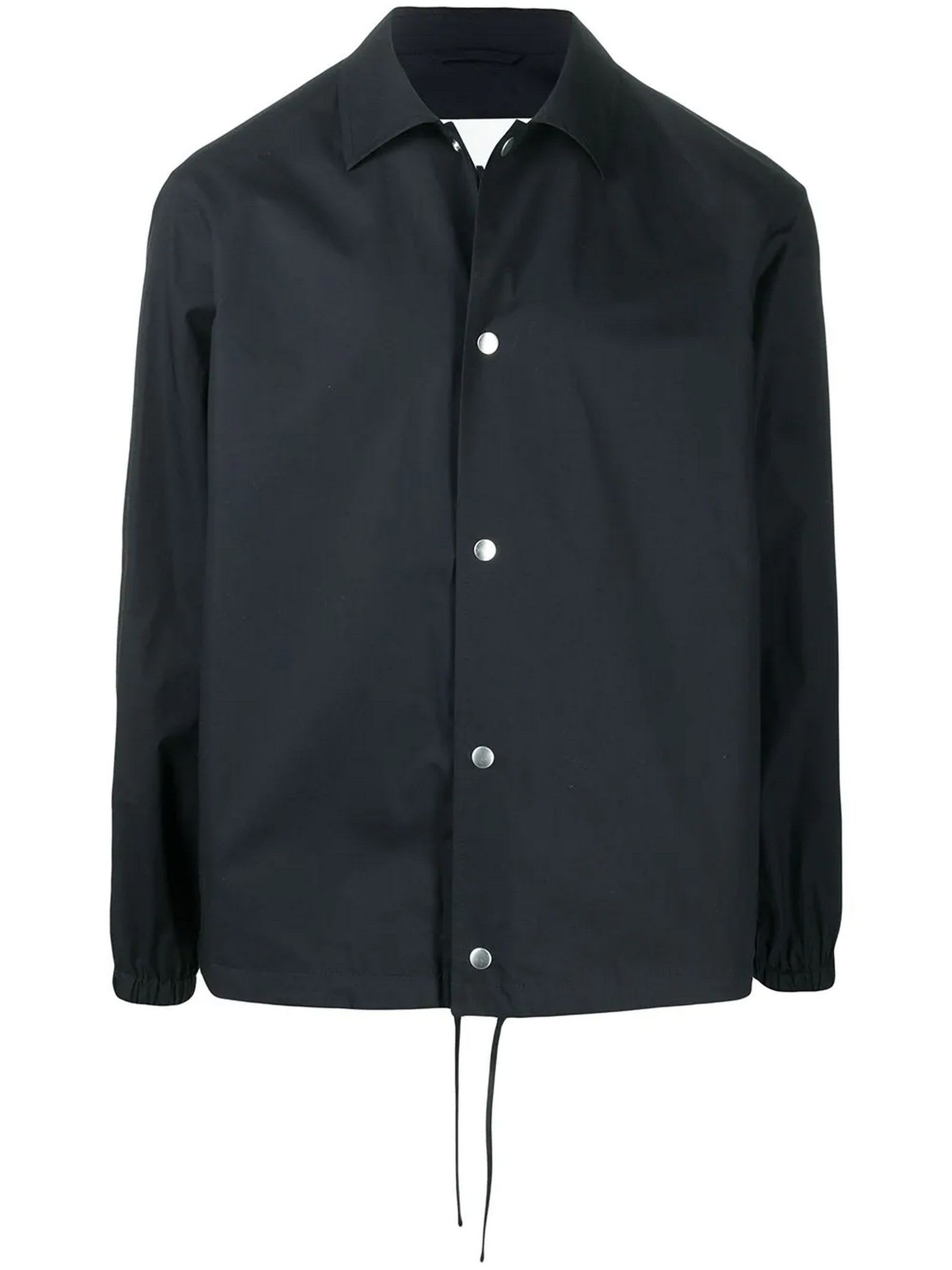 Jil Sander Dark Blue Cotton Jacket