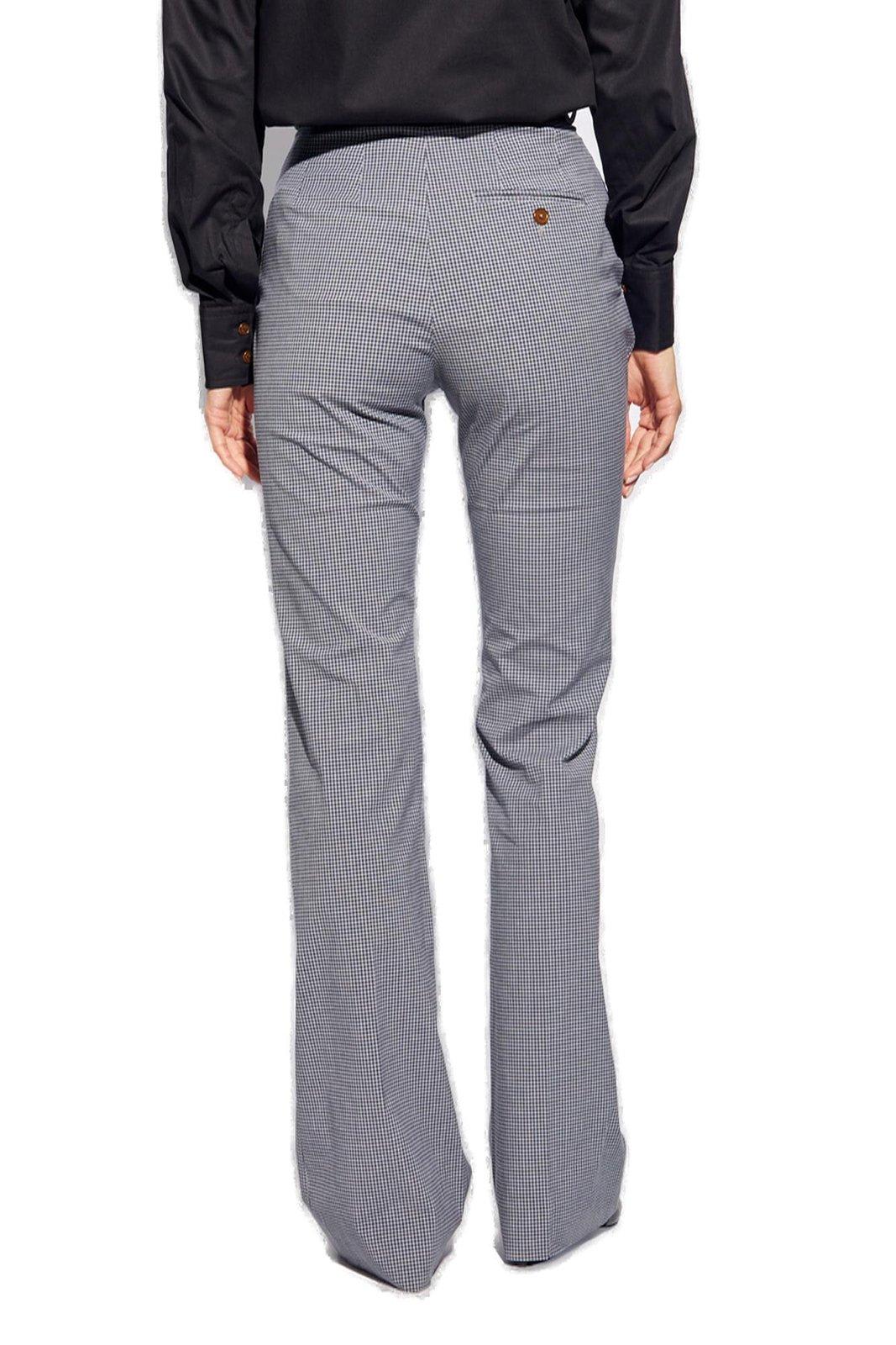 Shop Vivienne Westwood Ray Checked Trousers In Grigio