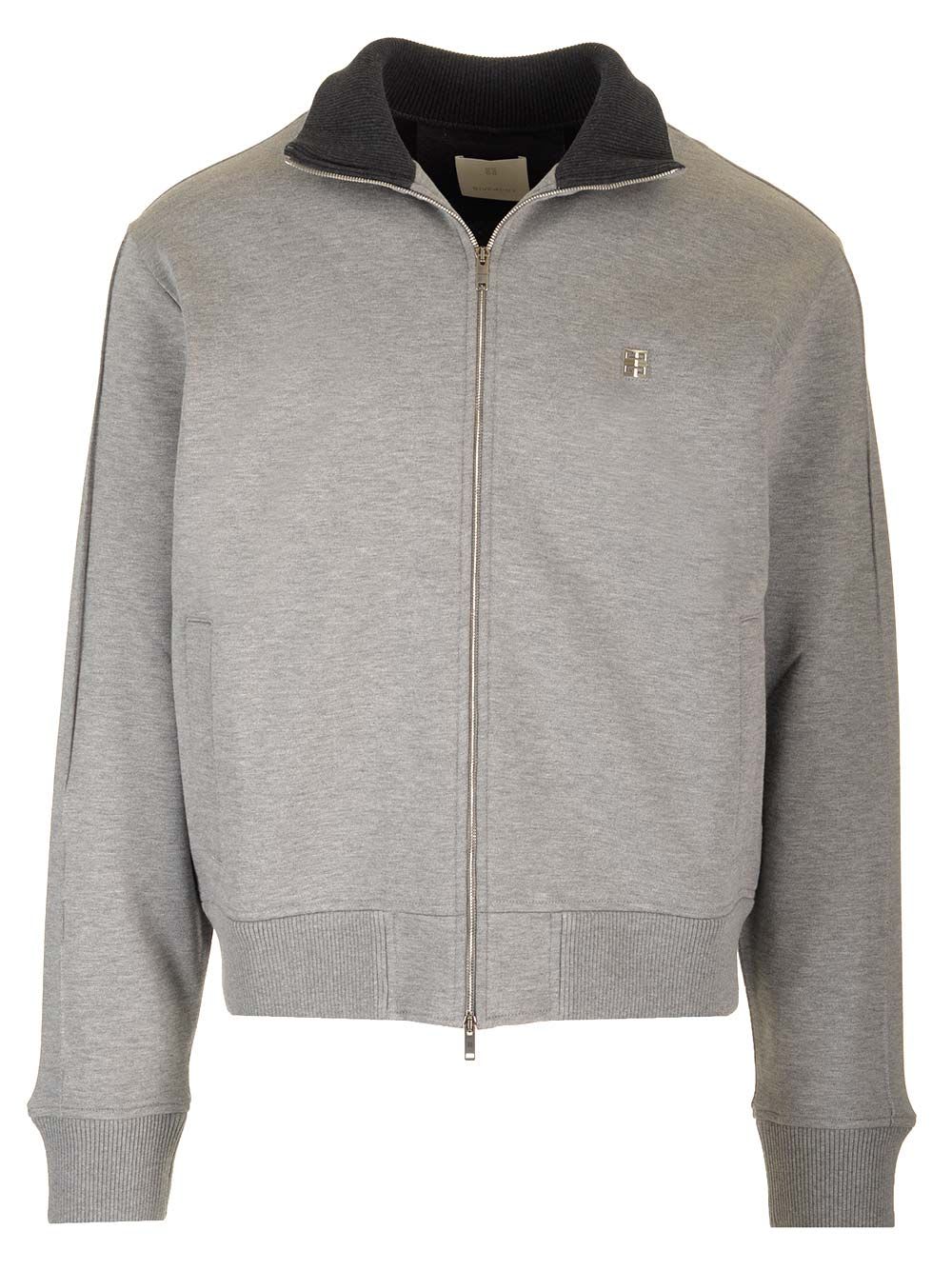 Shop Givenchy Sports Jacket With 4g Detail In Grey