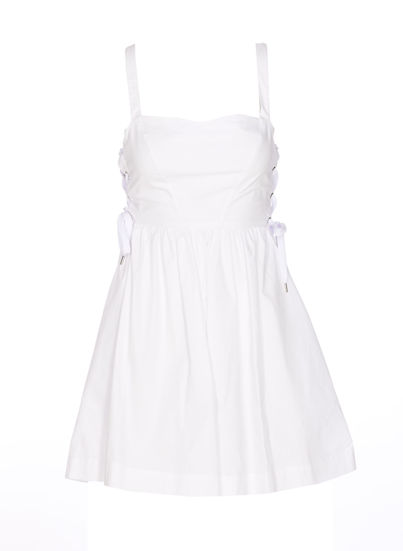 Shop Pinko Amazonia Dress In Bianco Brill.