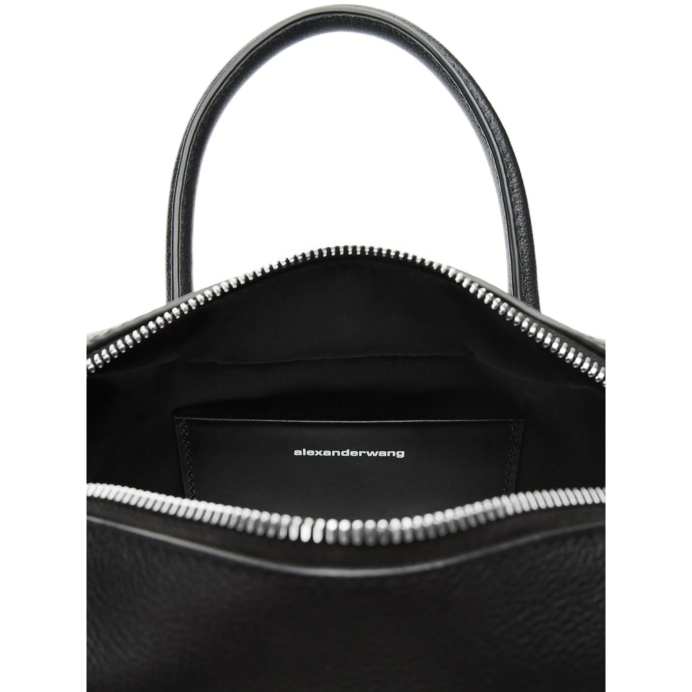 Alexander Wang Compact Roux Tote Bag With Studded Detailing In Black