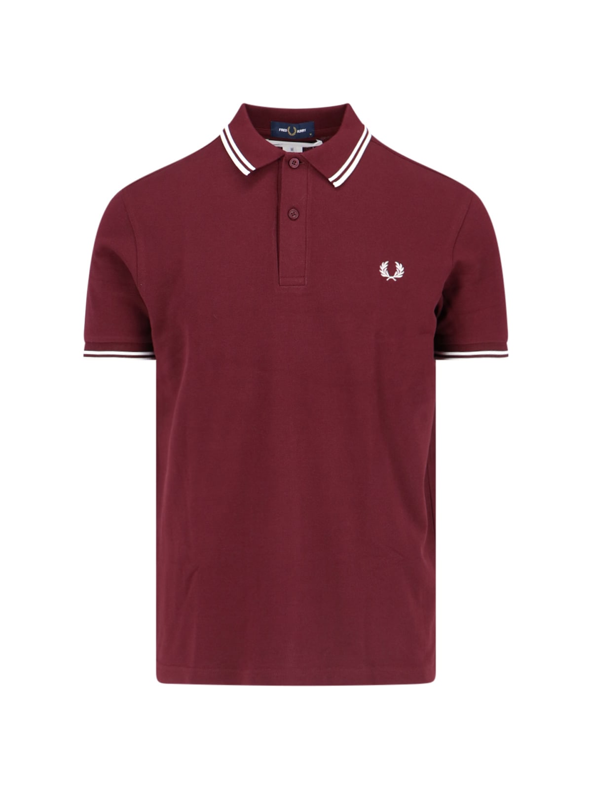 Shop Comme Des Garçons Logo Polo Shirt In Red