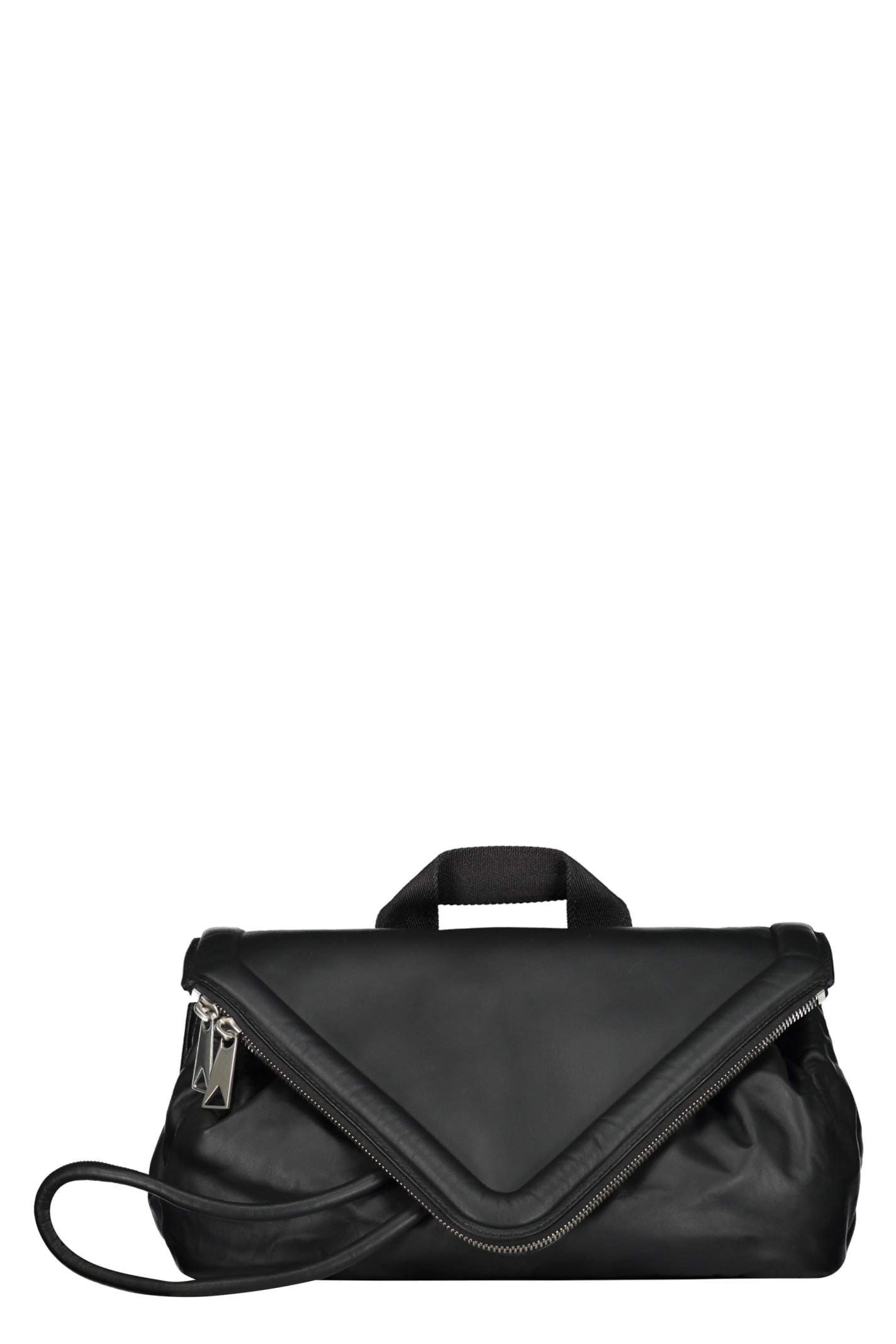 Bottega Veneta Leather Belt Bag In Black