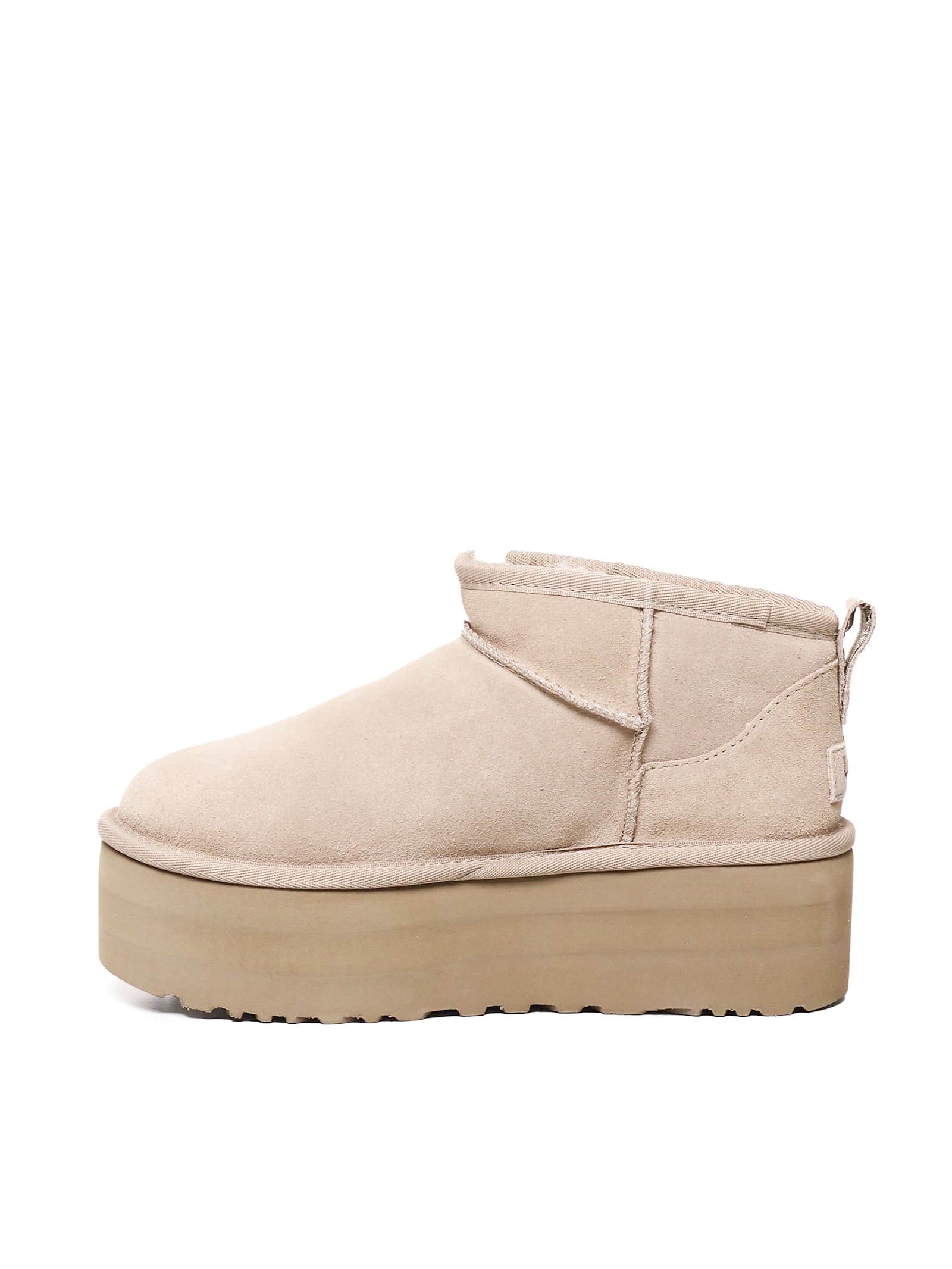 Ugg Classic Ultra Mini Platform Boots In Neutral