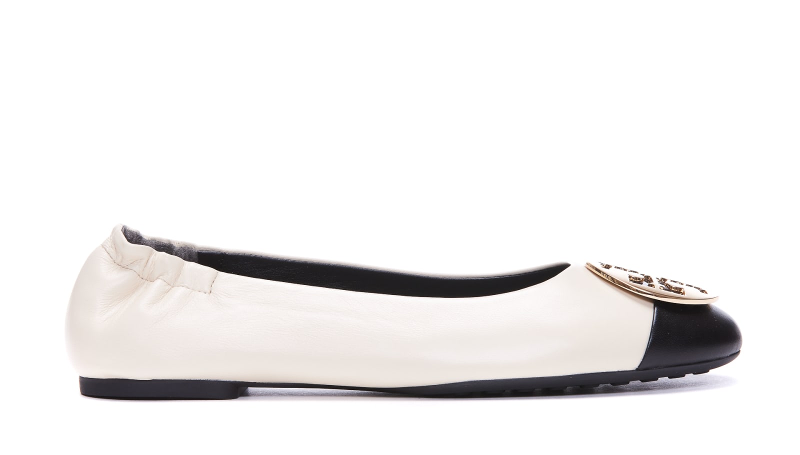 Shop Tory Burch Claire Ballets In Nero