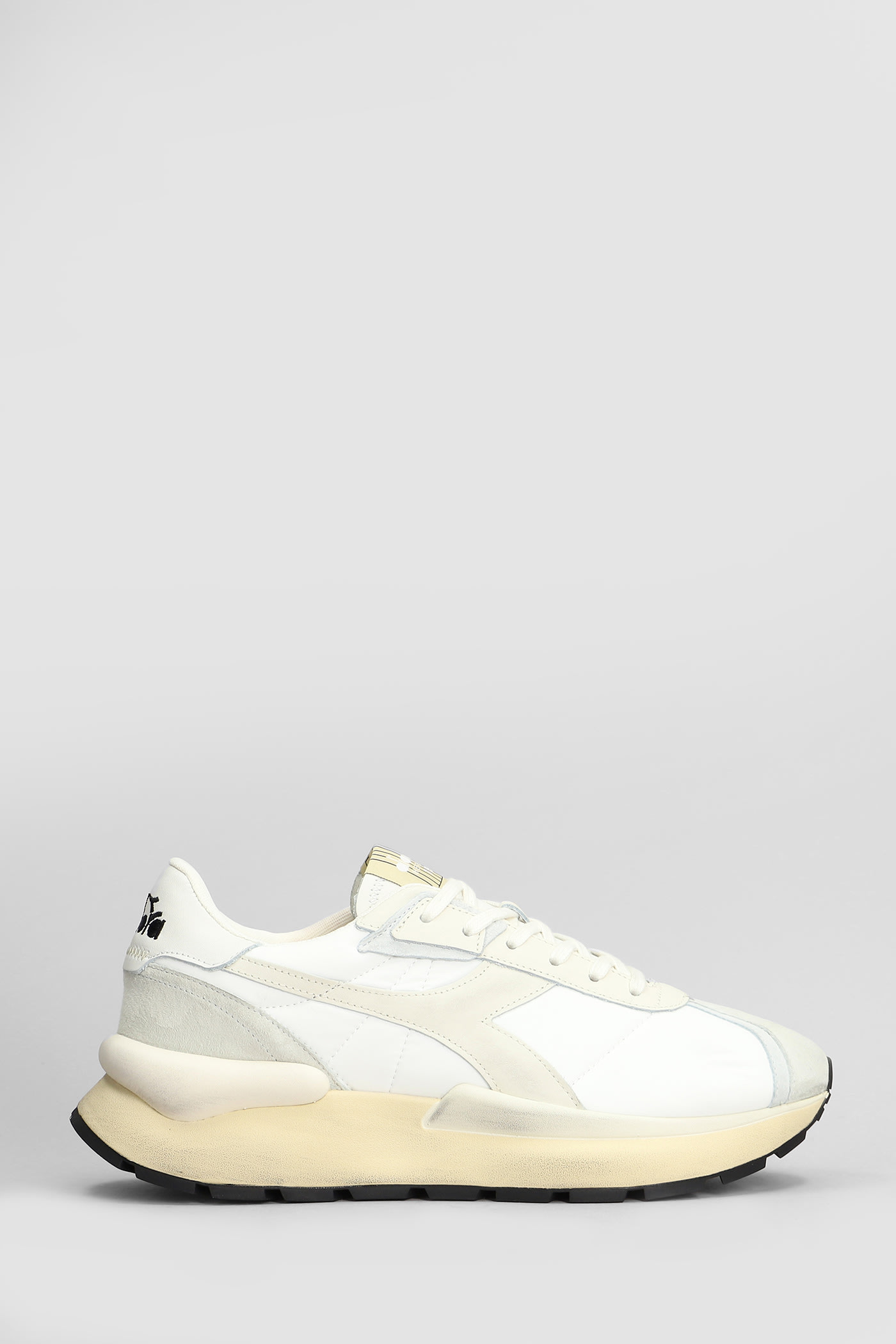 Mercury Elite Sneakers In White Suede And Fabric