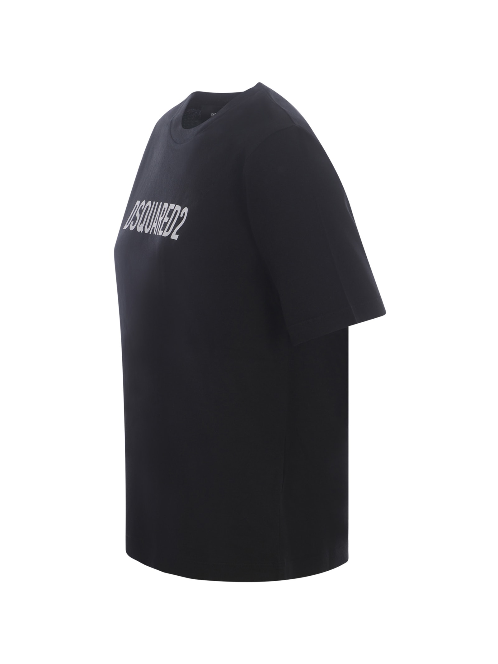 Shop Dsquared2 T-shirt  In Cotton In Black