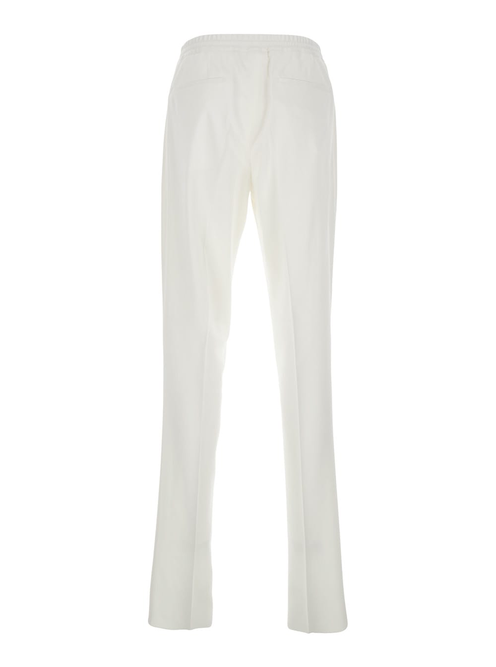 Lardini Pantalone Uomo Tinto In Capo Drop Reg In White