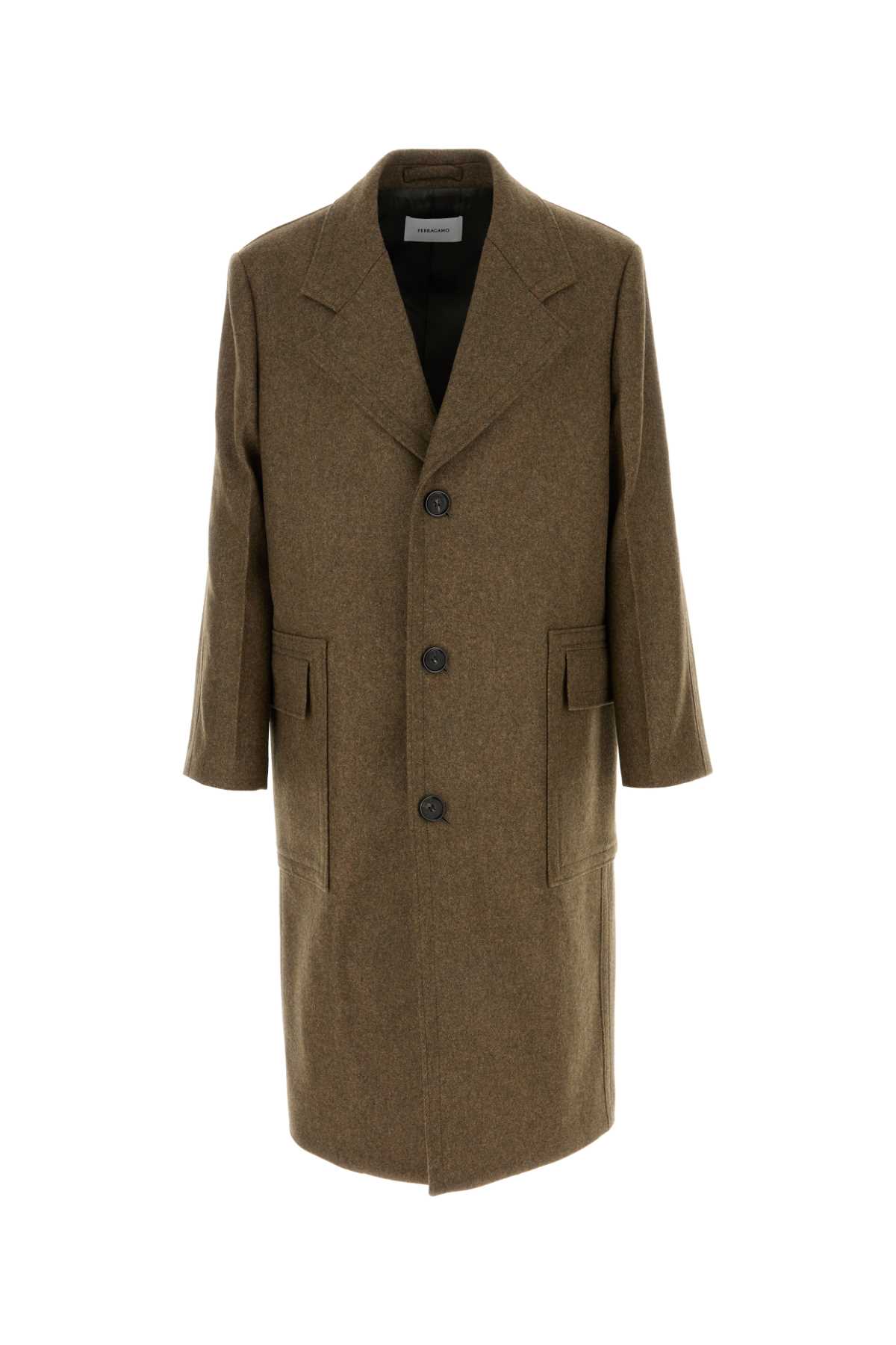 Melange Mud Wool Coat