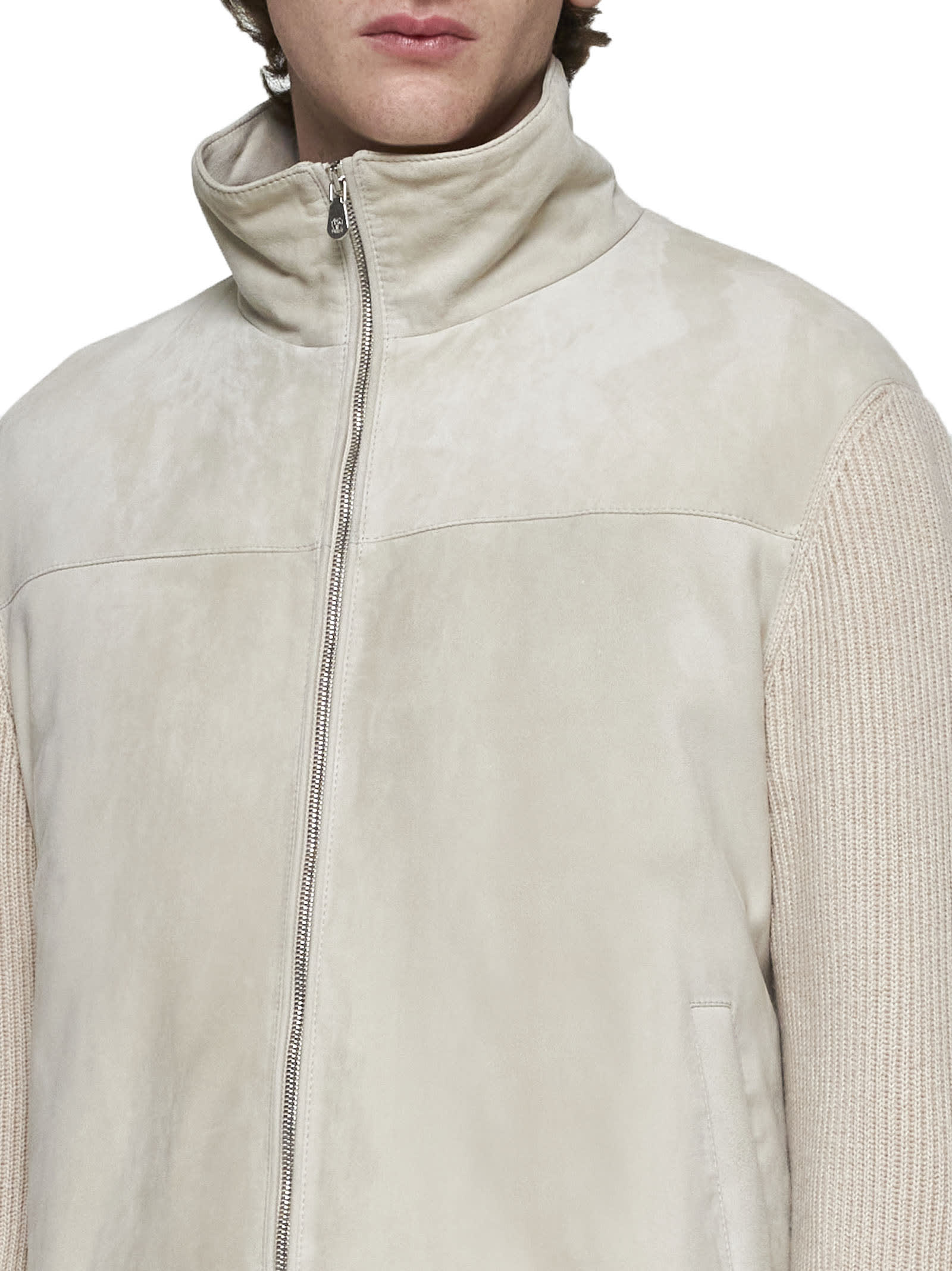 Shop Brunello Cucinelli Jacket In Natural