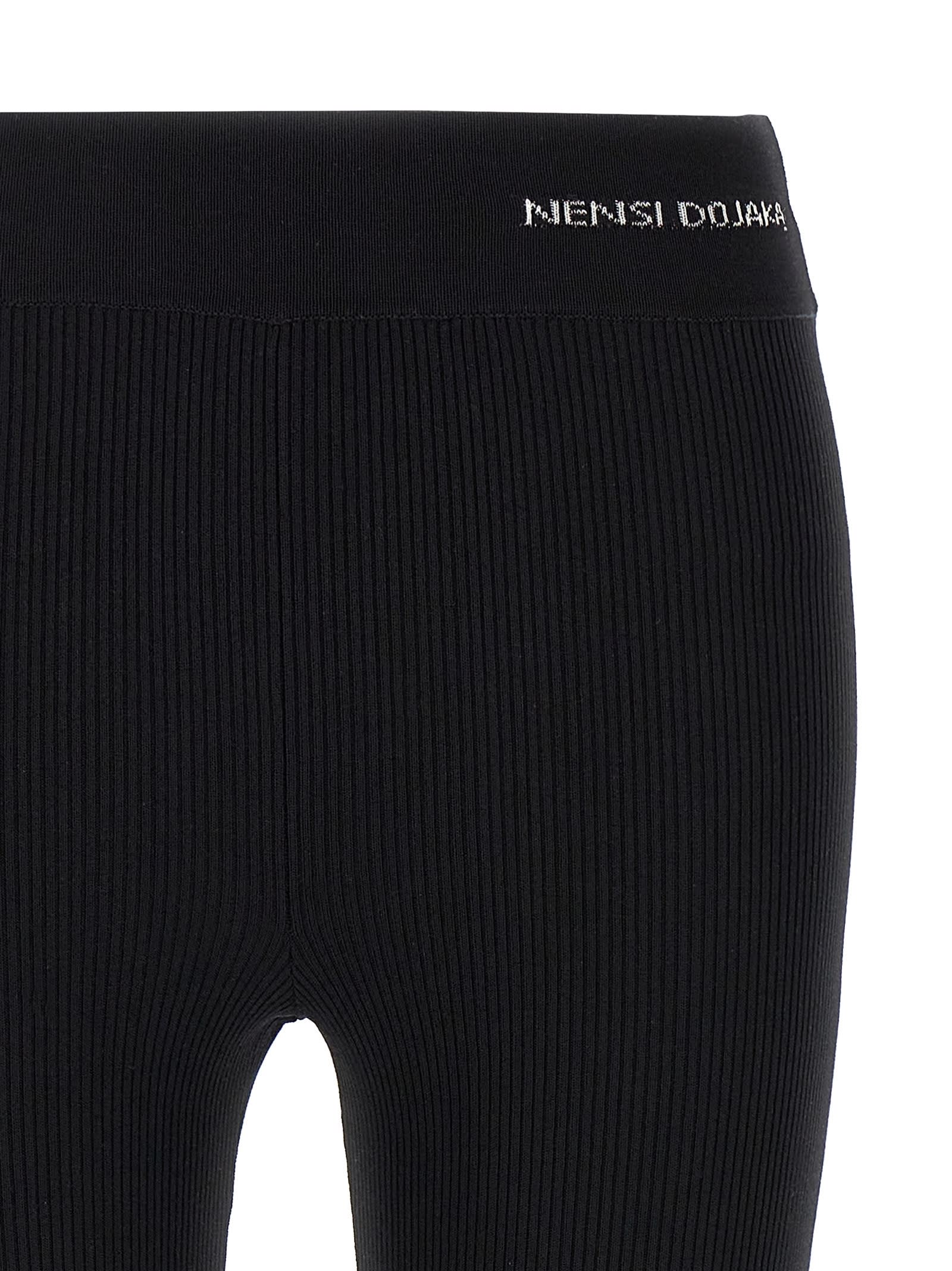 Nensi Dojaka Blackwhite Sadie Leggings In White/black