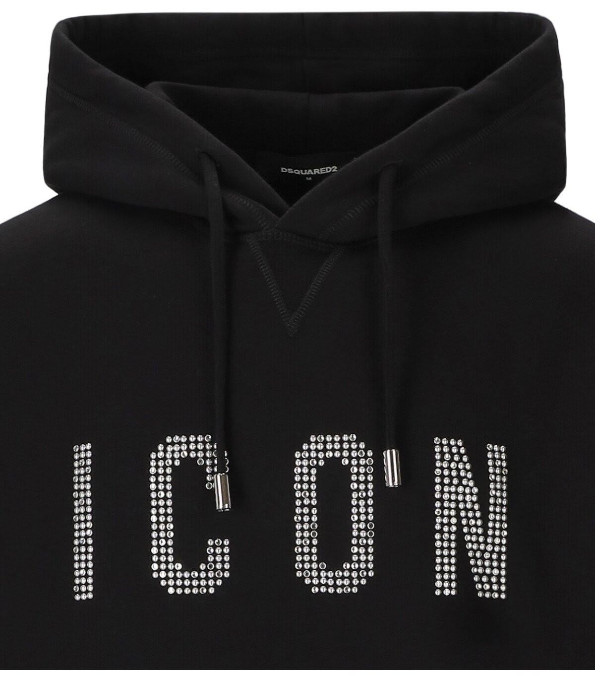 Shop Dsquared2 Cool Icon Hoodie In Nero