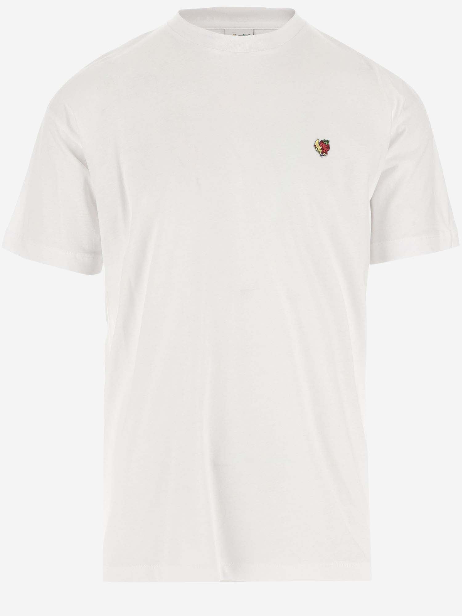 Shop Sky High Farm Cotton T-shirt With Logo In White
