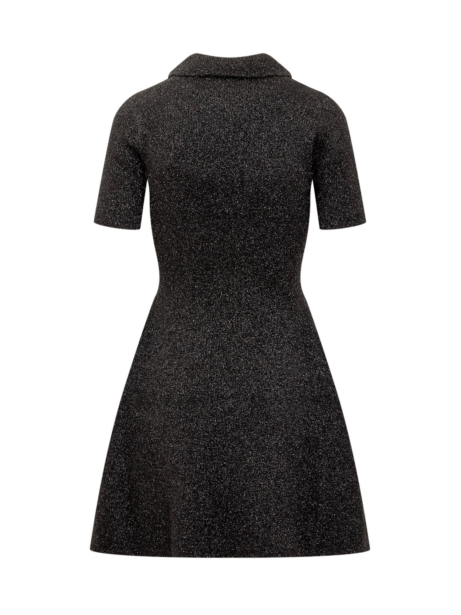 Shop Ganni Sparkle Minidress In Black