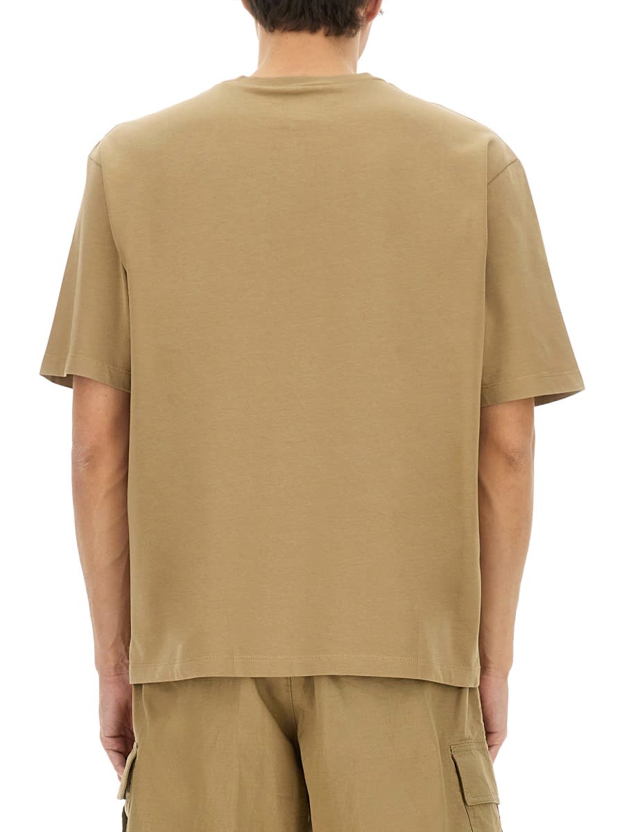 Dsquared2 Dsquared Men "icon New Generation Loose Fit" T-shirt In Beige