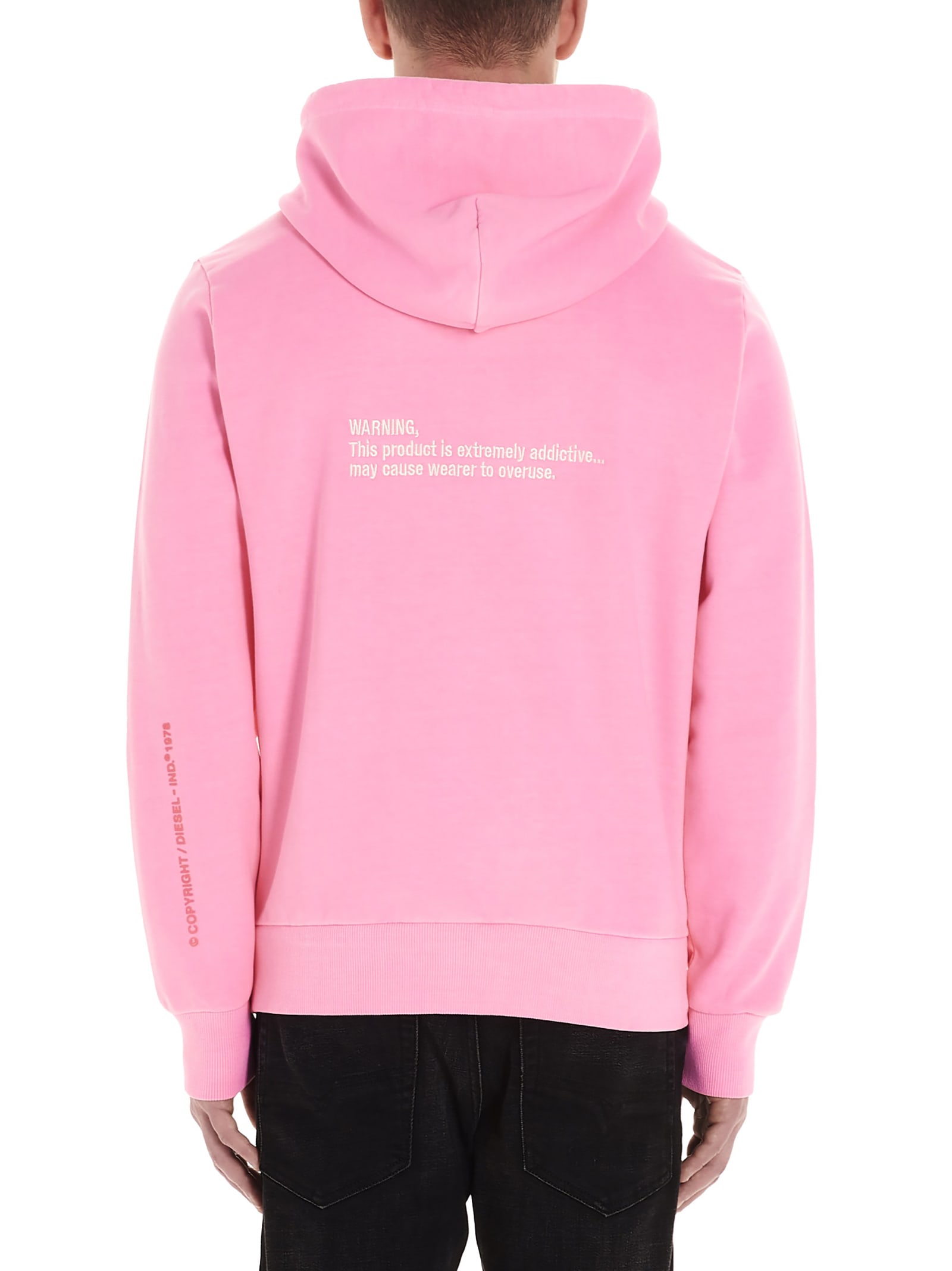 diesel pink hoodie